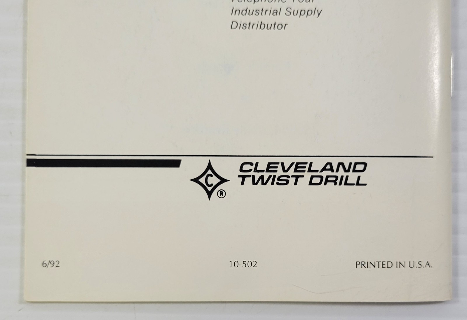 *L2) Use and Care of Reamers (1992, Cleveland Twist Drill Co., Booklet)