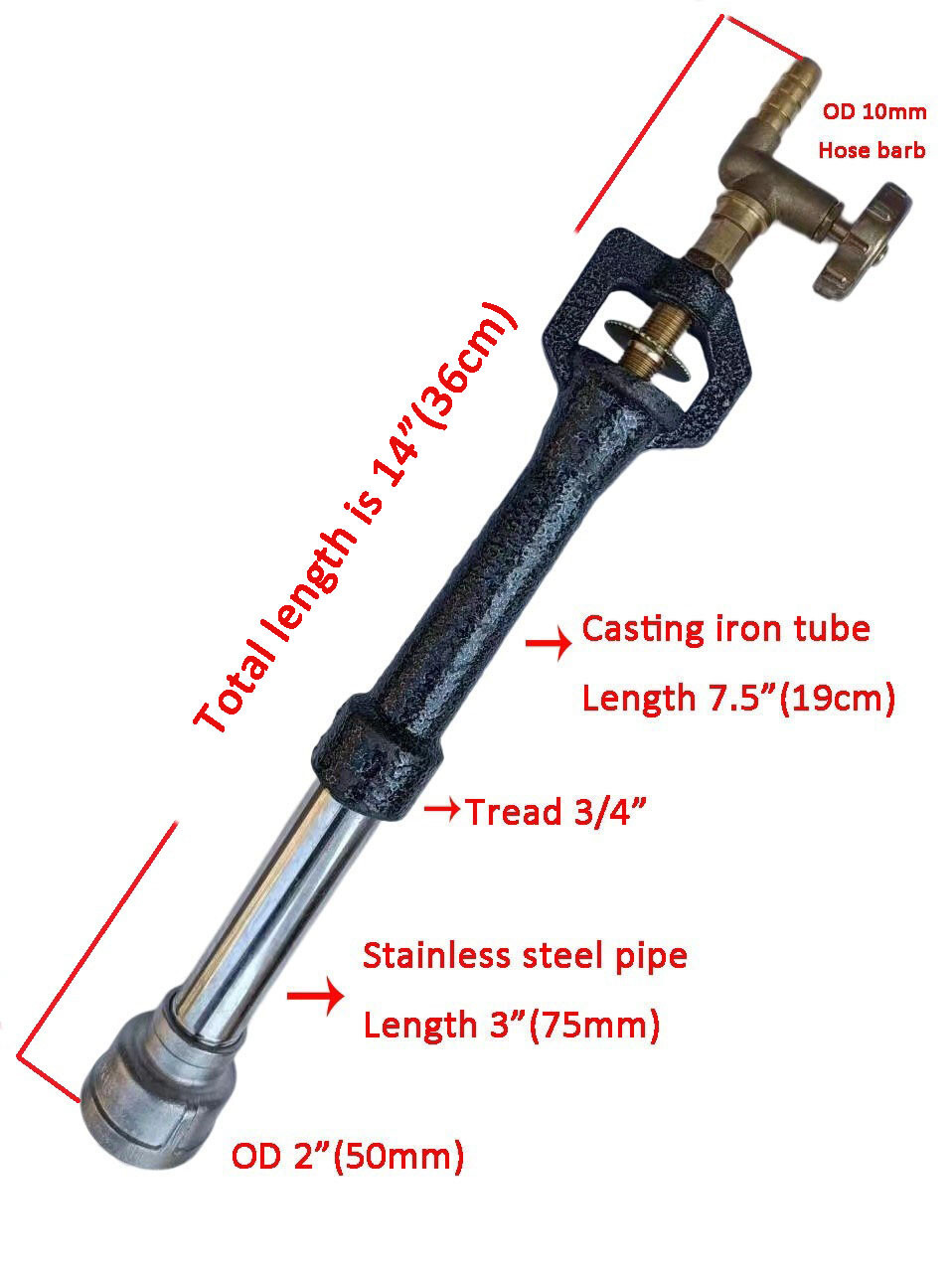 LSMIITTH Propane Forge Gas Burner Blacksmith Knife Making Raku Kiln Farrier