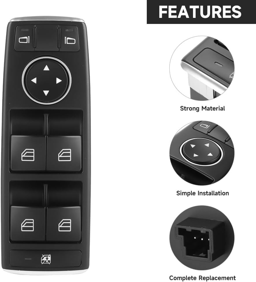 Front Left Driver Side Master Power Window Switch – Compatible for Mercedes-Benz