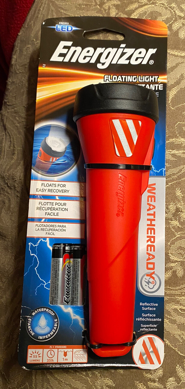 Energizer Weatheready Floating LED Light, 55 Lumens, 35h, Waterproof, Flashlight