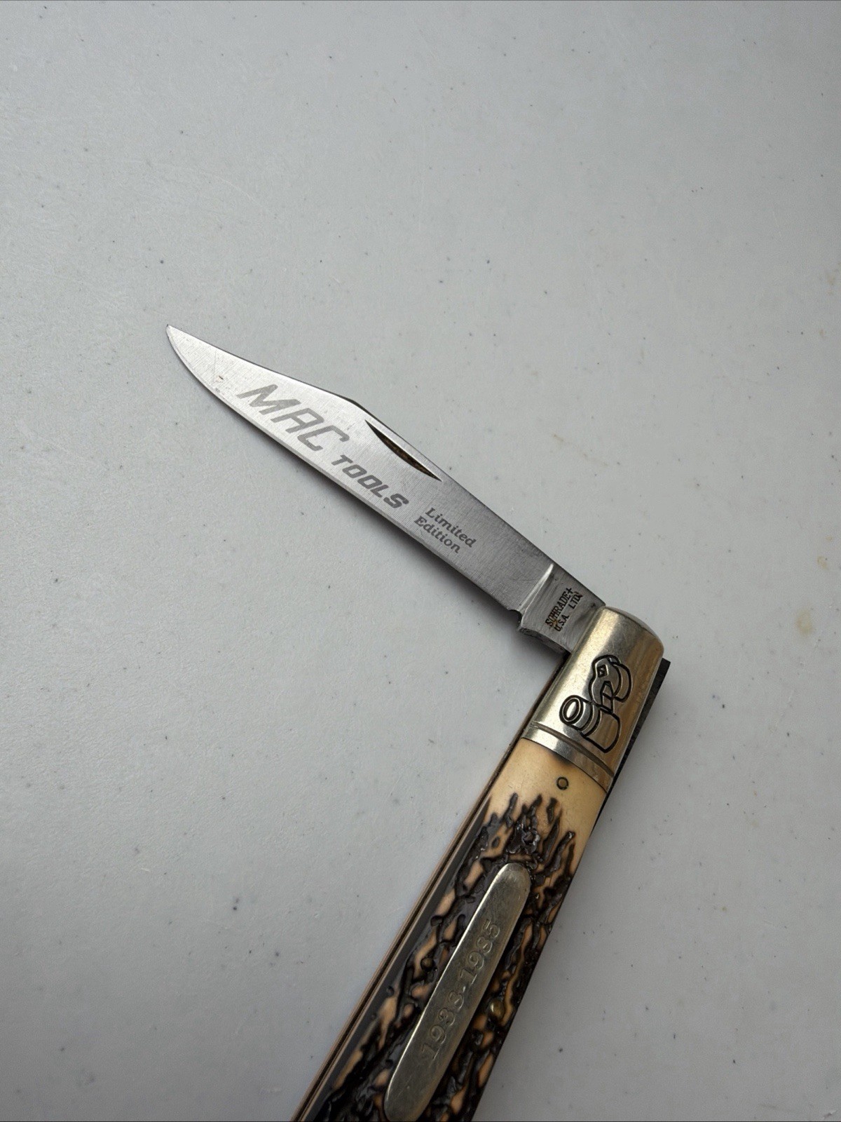 Mac Tools 47th Anniversary Schrade Knife Made In USA 1938-1985 Limited Edition.