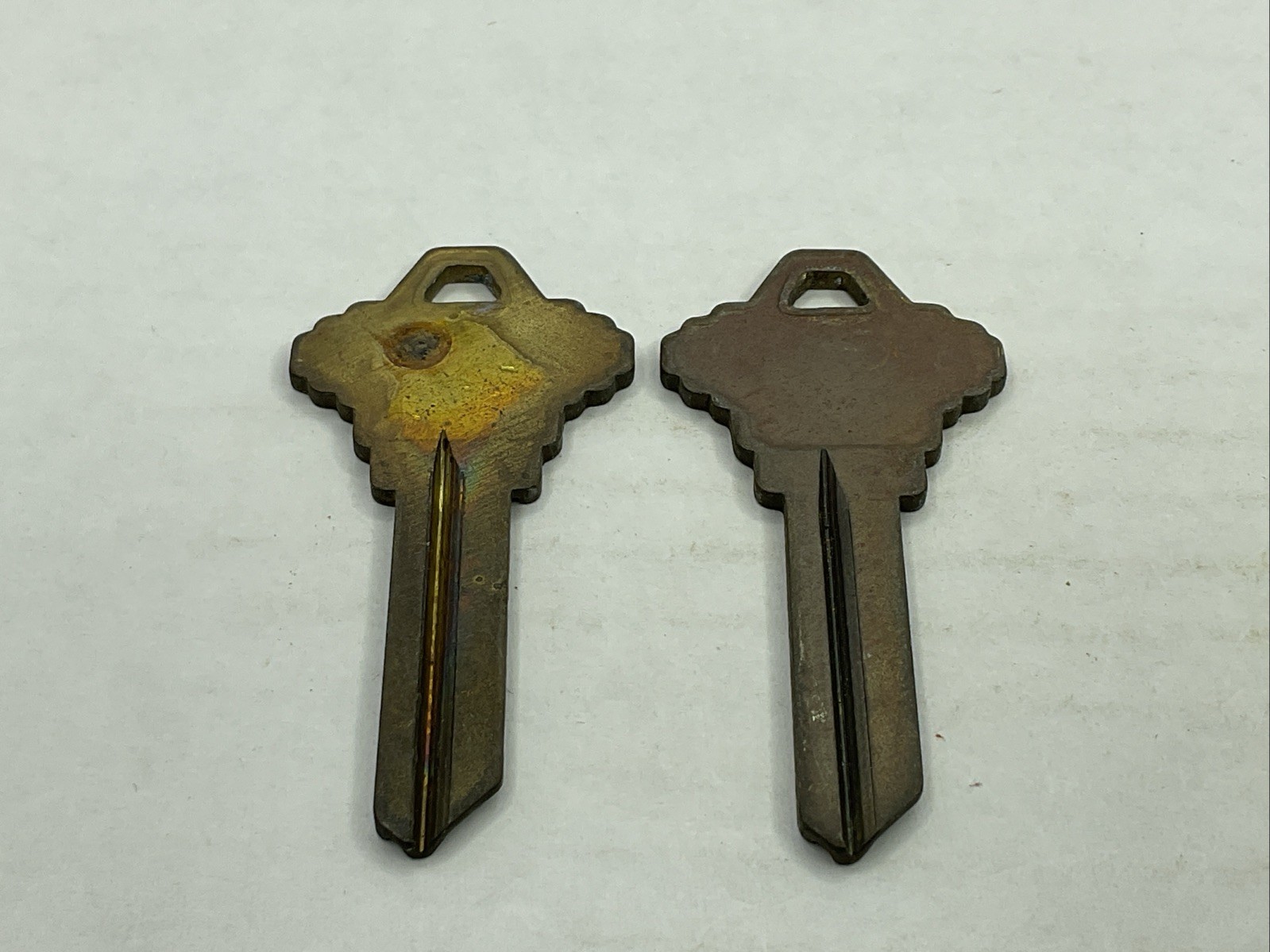 Curtis Industries NOS Key Blank Lot Of 2 Uncut SC9 Brass Keys C-CK85