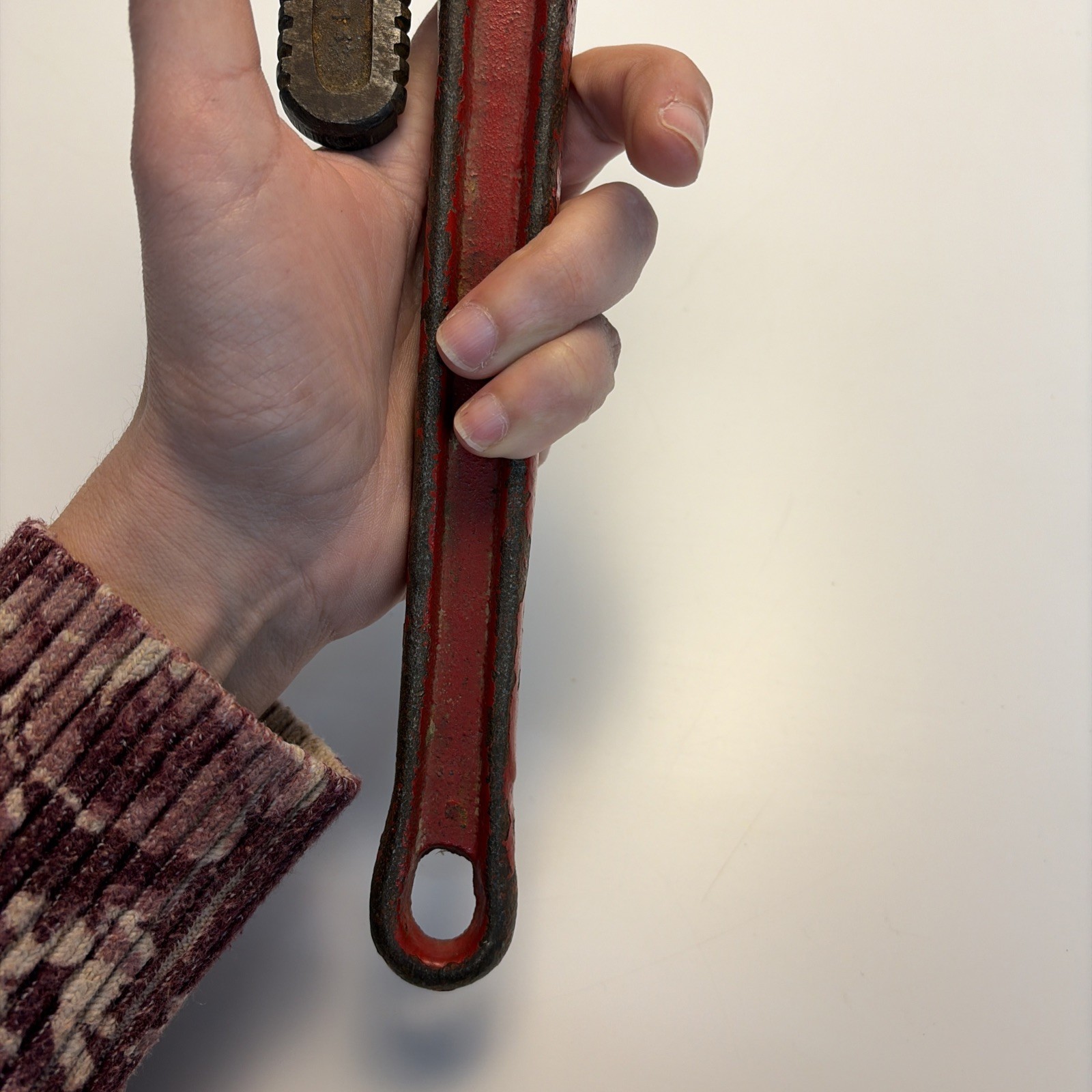 Vintage 14 Inch Pipe Wrench 1/8 To 2 Inch Spain