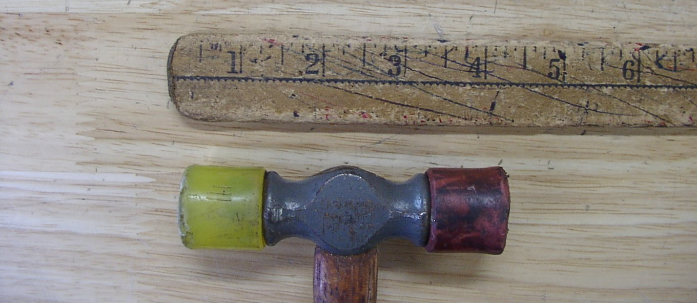 Vintage Craftsman Soft Blow Hammer,3-7/8″ Head,With 1″ Red & Yellow Faces,VGC