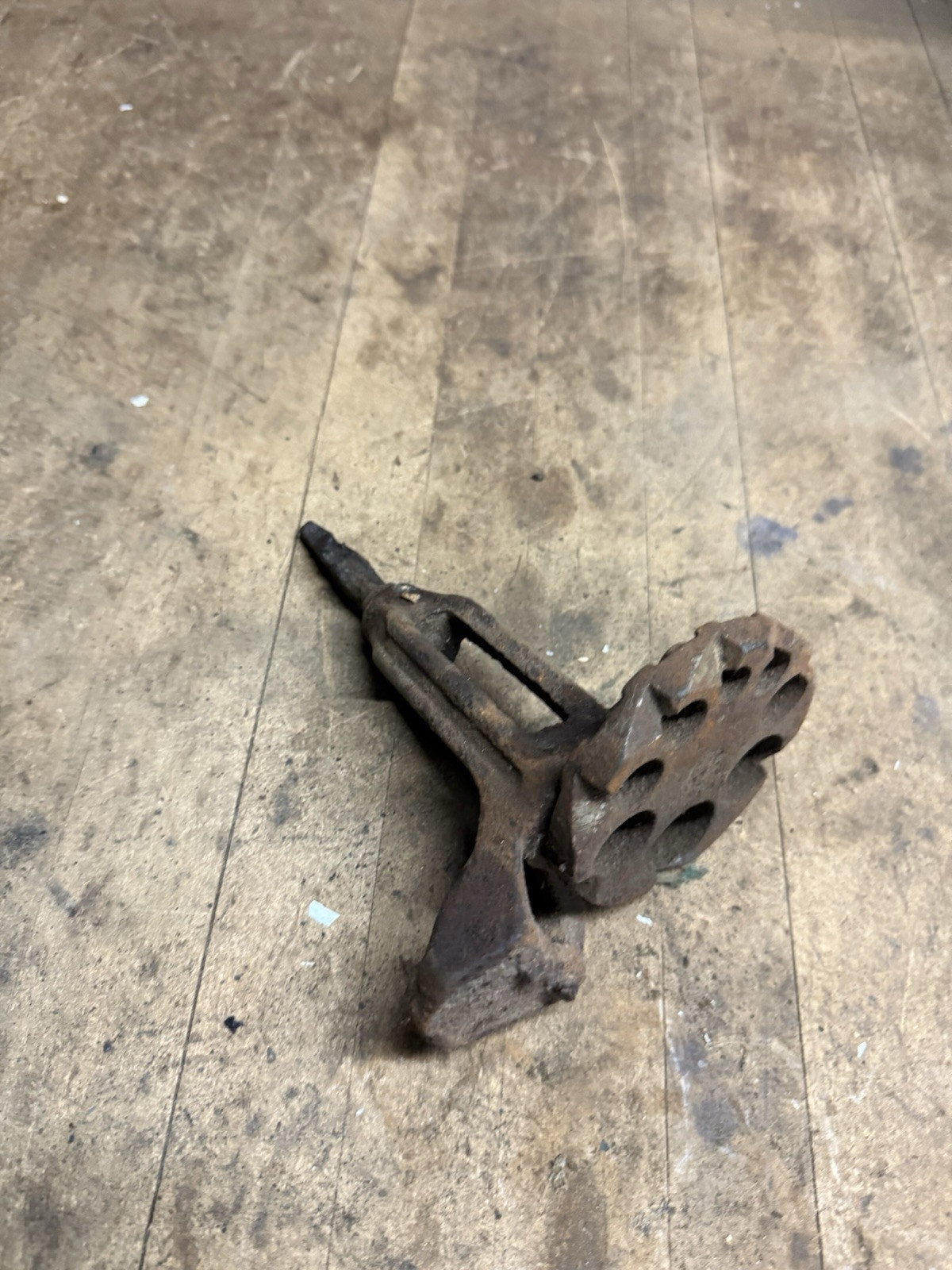Antique Auger Dowel Tenon Cutter Bit Wood Chair Hand Tool Cast Iron Parts USA