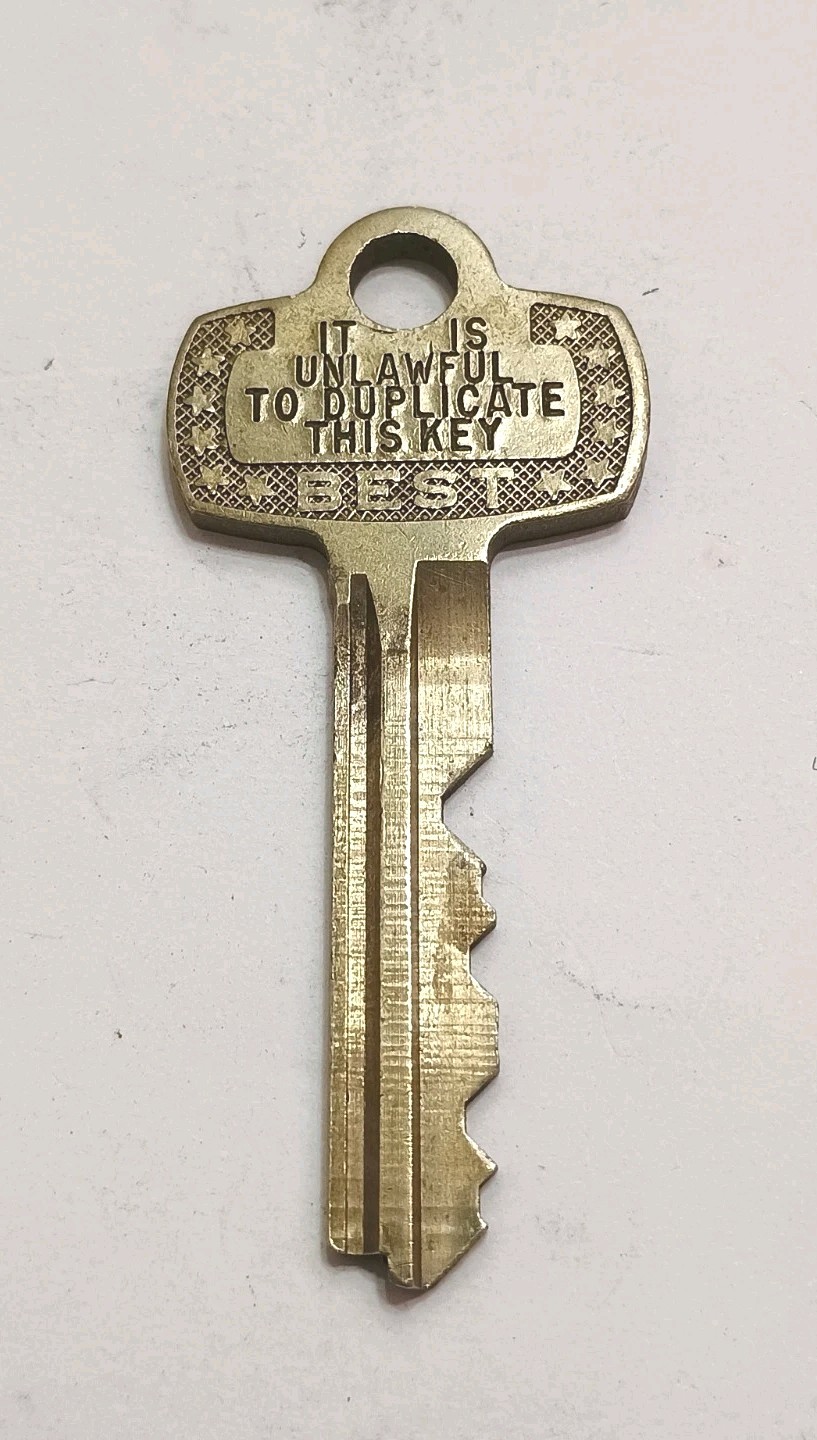 Best Lock Original “Do Not Duplicate This Key”, Not Numbered “E” Series Free S&H