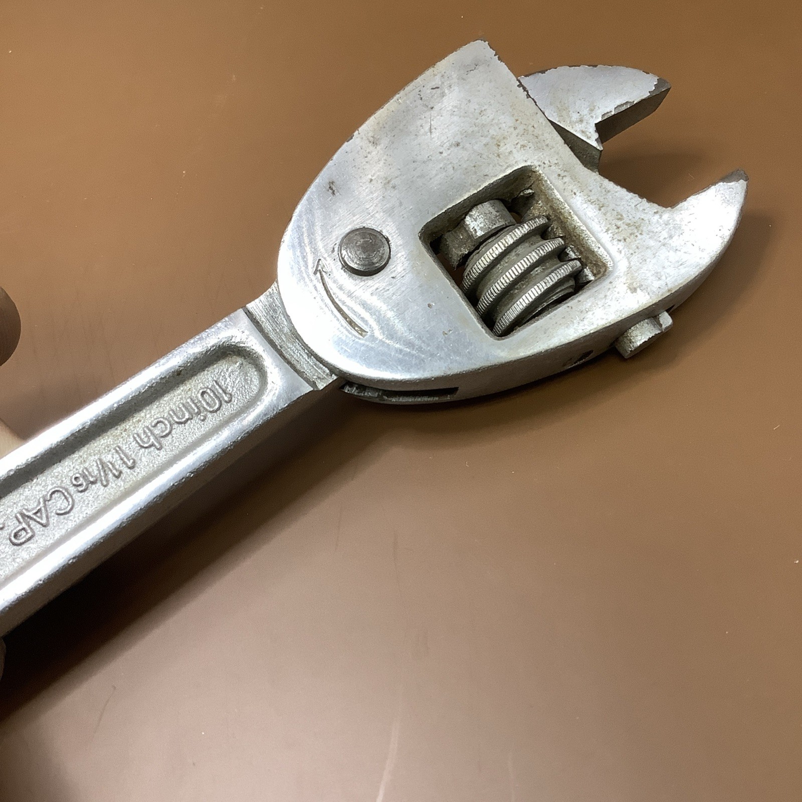 Vintage Bessey No. 111-3 Adjustable Wrench 10” 1 1/16” Cap West Germany Nice HTF