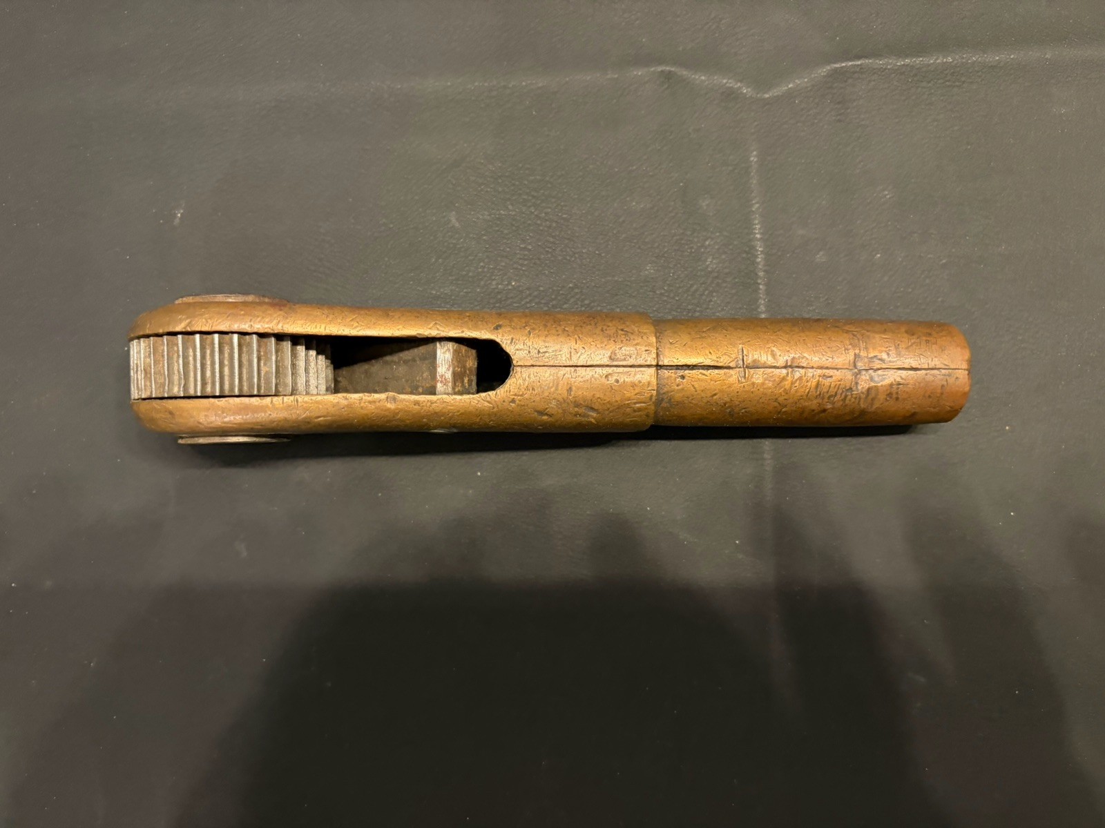 Vintage Non Sparking Bronze Ratchet Handle 1/2” Drive BeCu Oilfield Tool