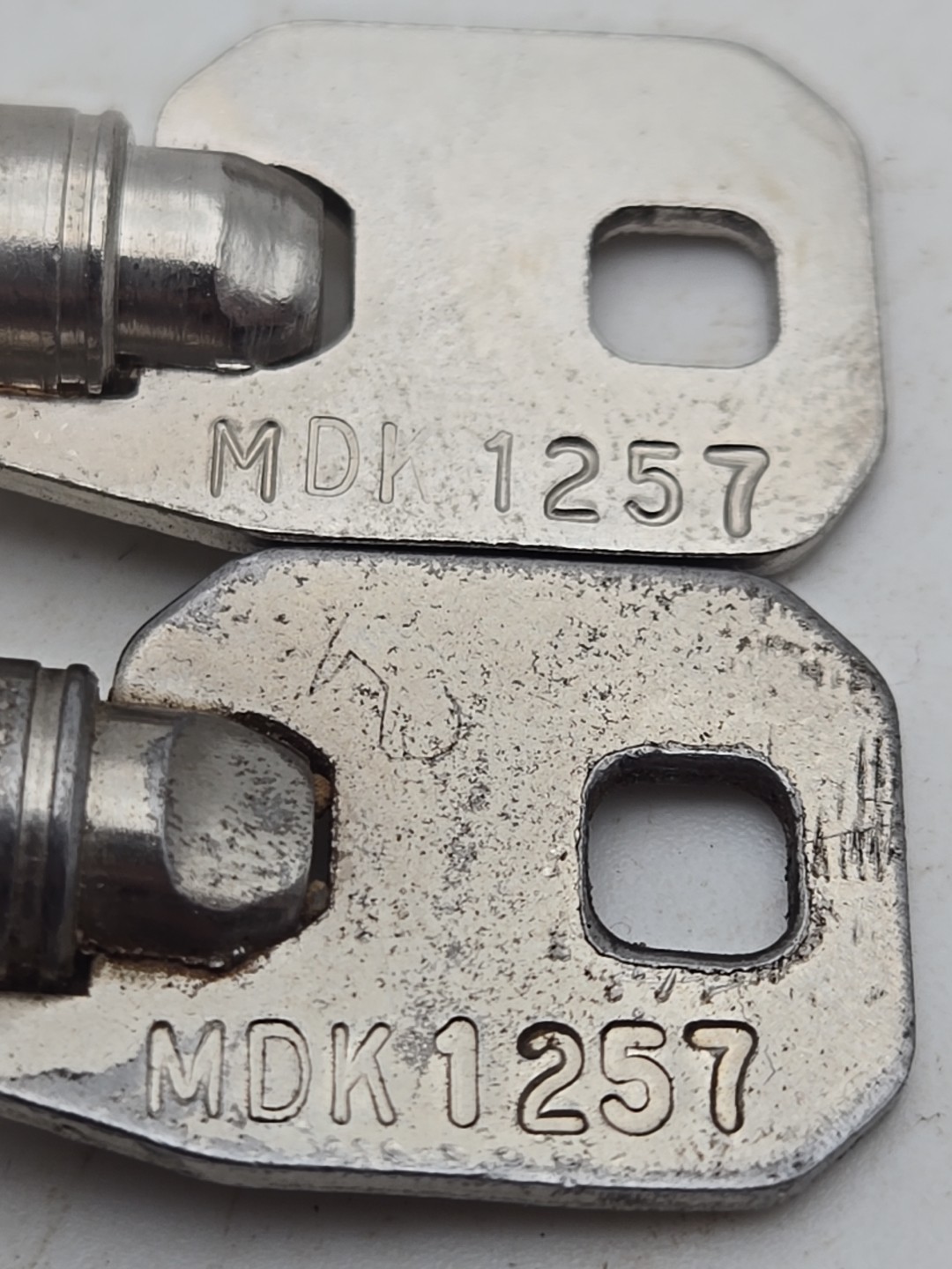 2pc Vintage Chicago Lock MDK1257 ACE Barrel Tubular Cam Lock Replacement Key 9A1