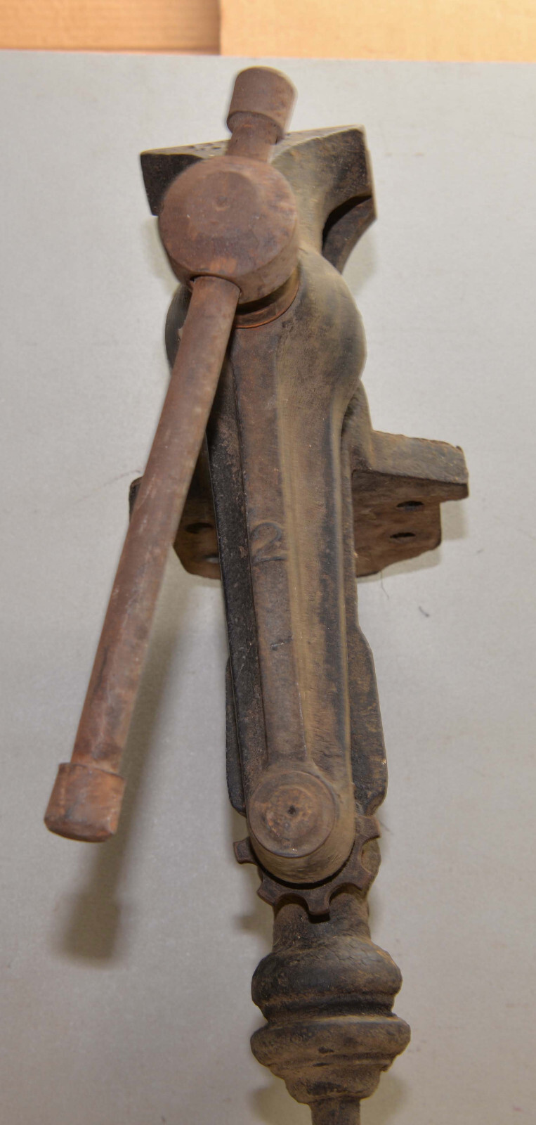 Rare Fisher & Norris Trenton blacksmith jaw chain post leg vise collectible