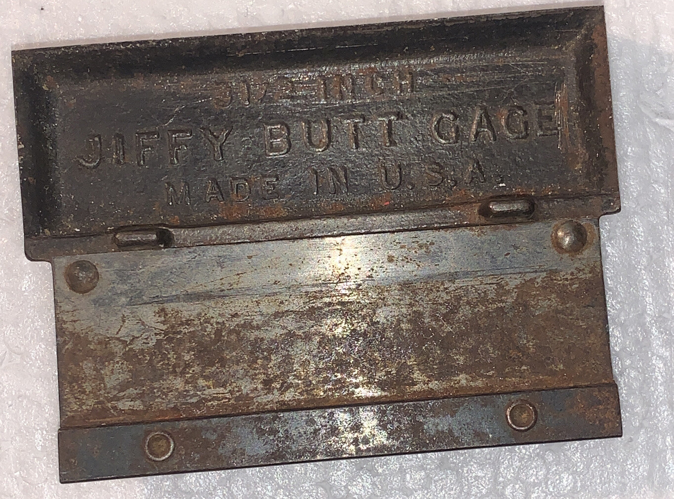 Vintage General Hardwar 3 1/2 Inch Jiffy Butt Gauge Metal Made In USA