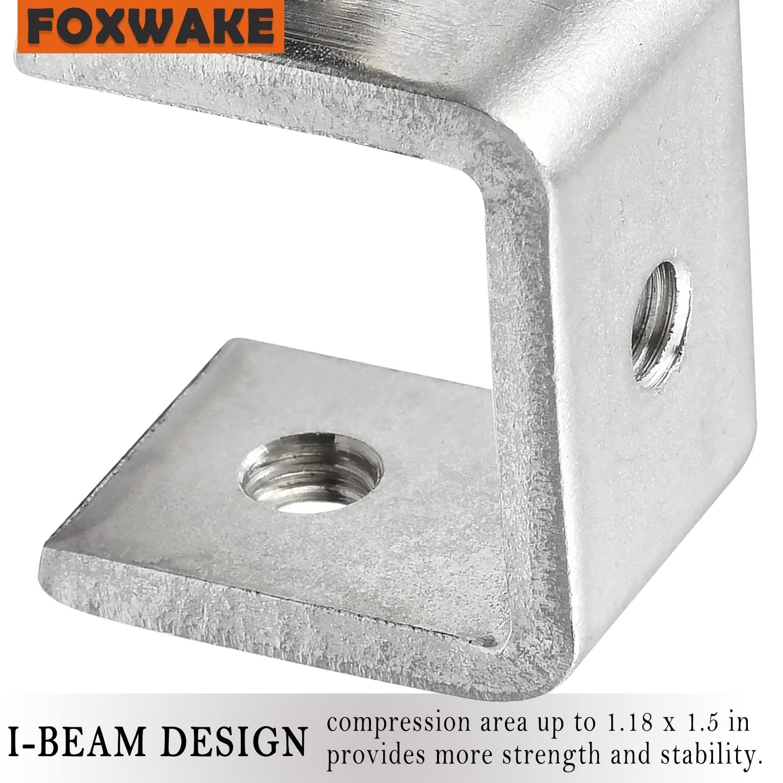 Stainless Steel C Clamps Small 1 1/2 Inch for Mounting, Heavy Duty U Clamps f…