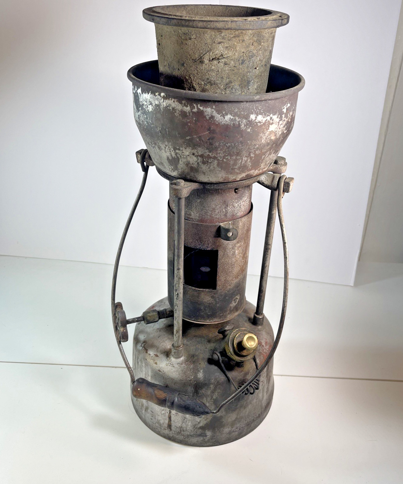 Vintage Plumbers Smelting Furnace w/shield & pot Complete ~ Clayton, Bernz OTHER