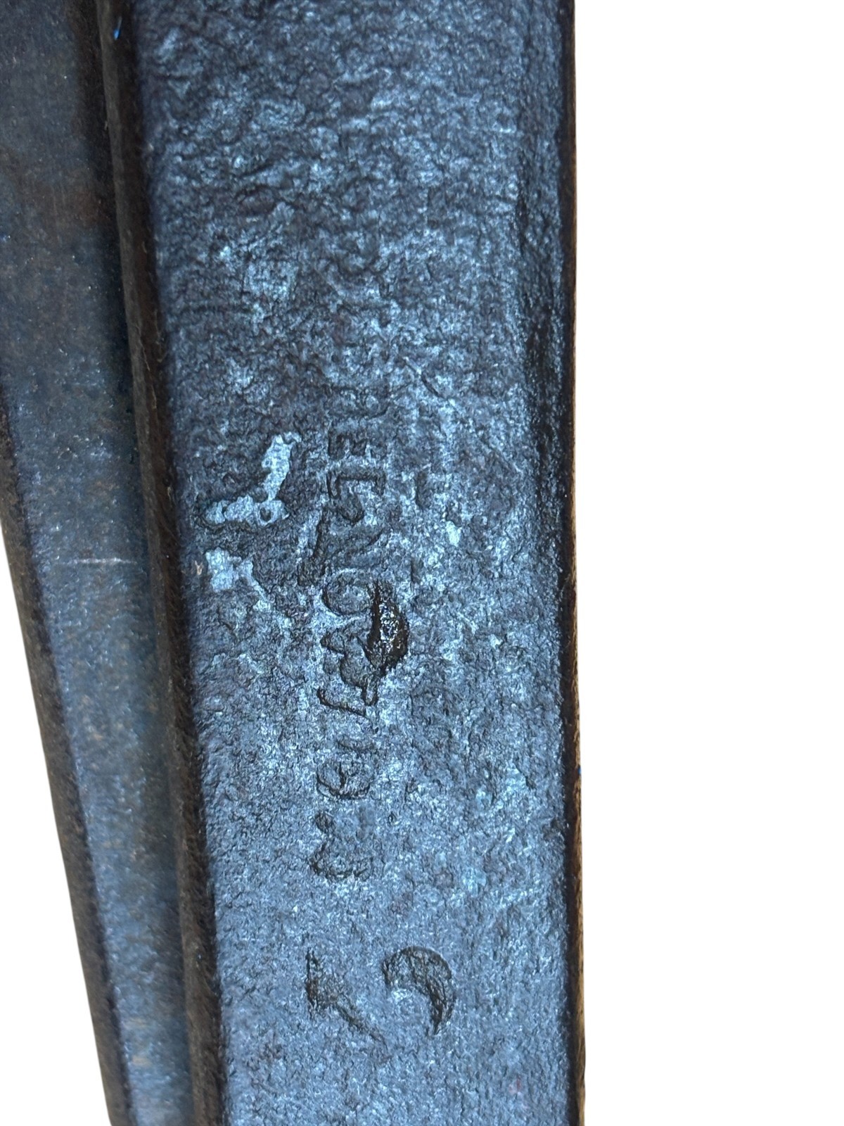 Antique Ashcroft Adjustable Pipe Tongs Wrench Nov 7 1873? 20″ Blacksmith Tool