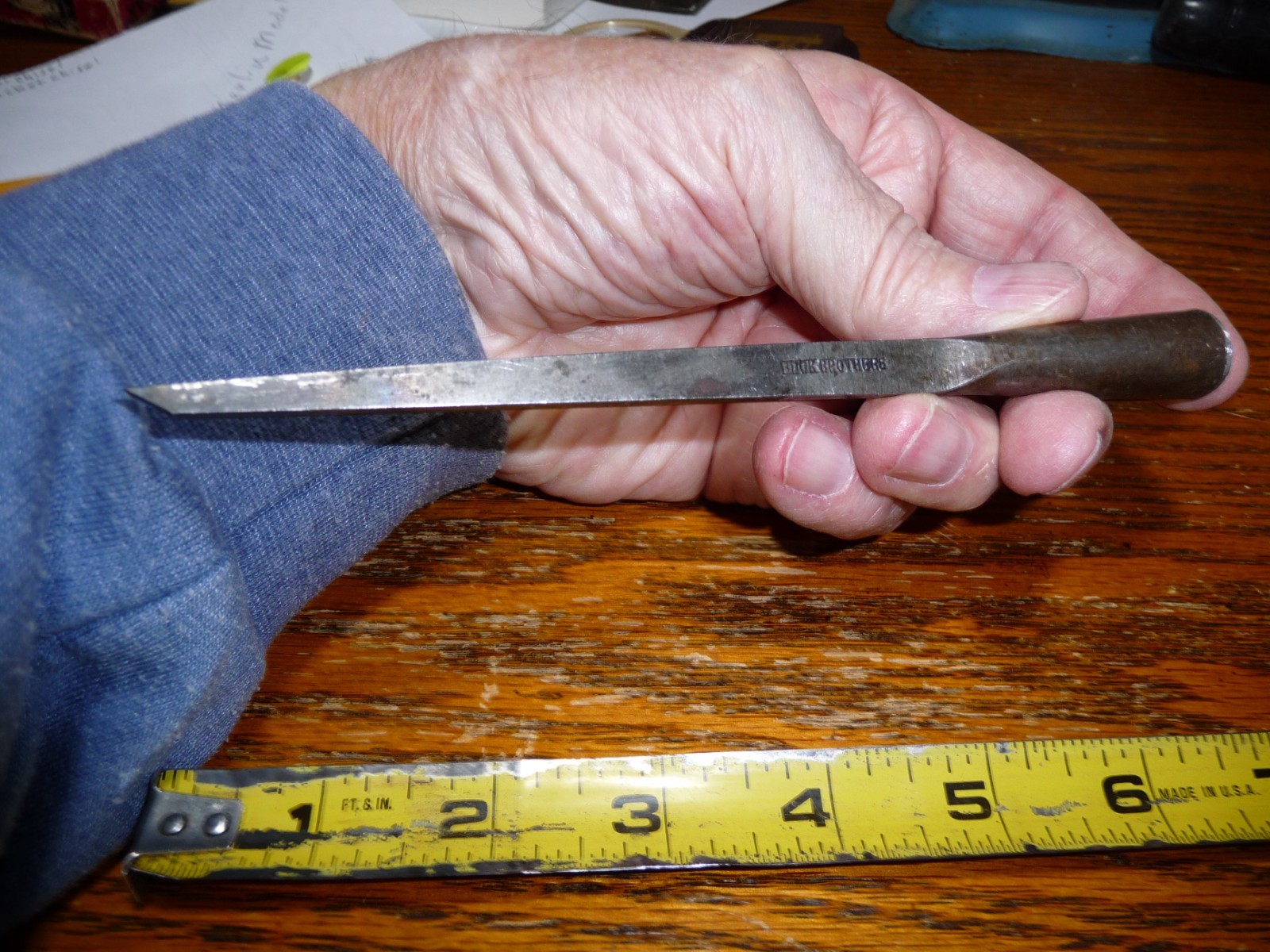 Vintage Buck Brothers 1/8″ Mortise Socket Chisel 1880’s