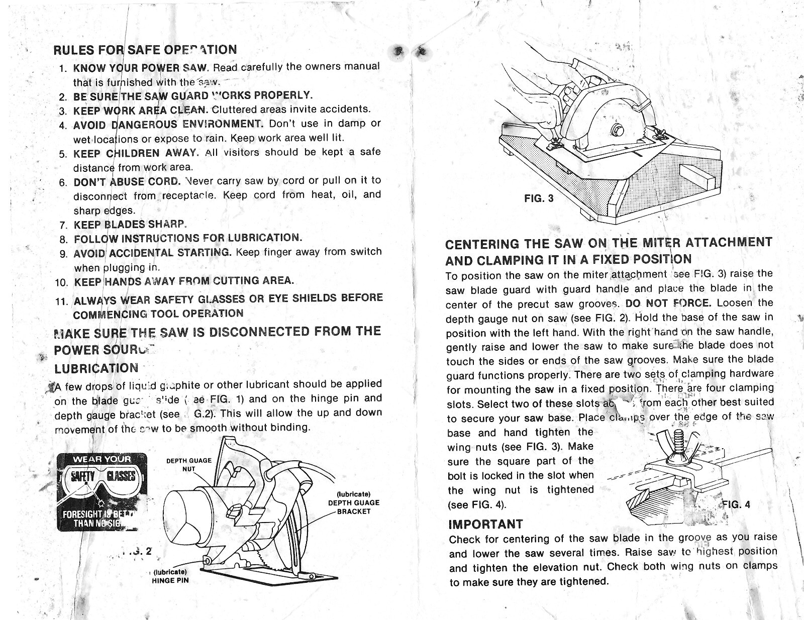 Vintage Sears 917163 Miter Box Attachment Accessory – 7″ or 7 1/4″ Circular Saw
