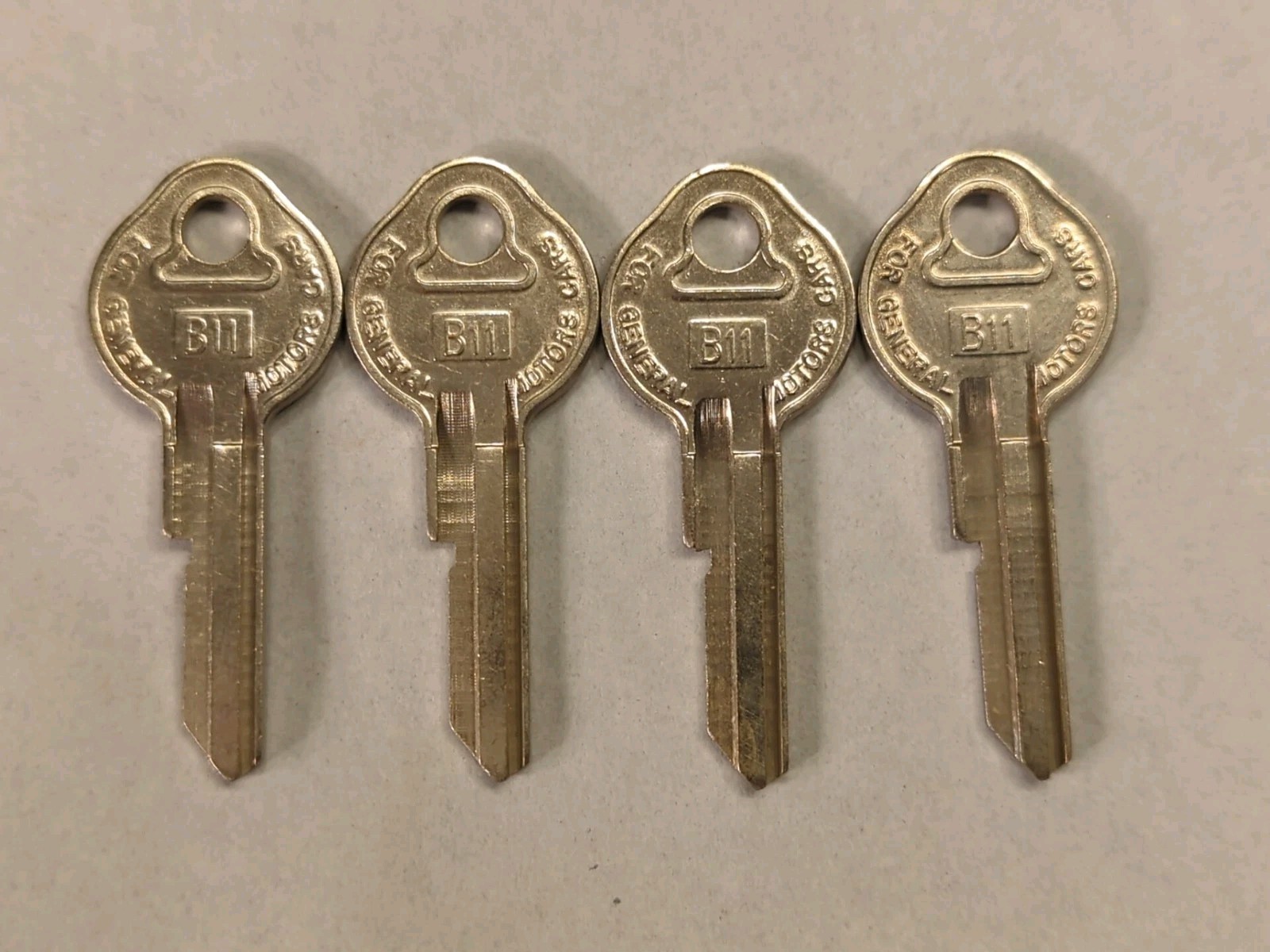 INDEPENDENT LOCK Co B11 Nickel Plated Brass Key Blanks (Qty 4)