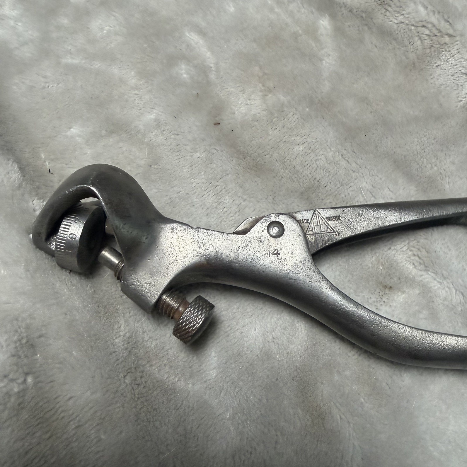 CHAS MORRILL Apex Special Saw Set Tool Patented Feb 23 1897 ; July 1 1902 USA