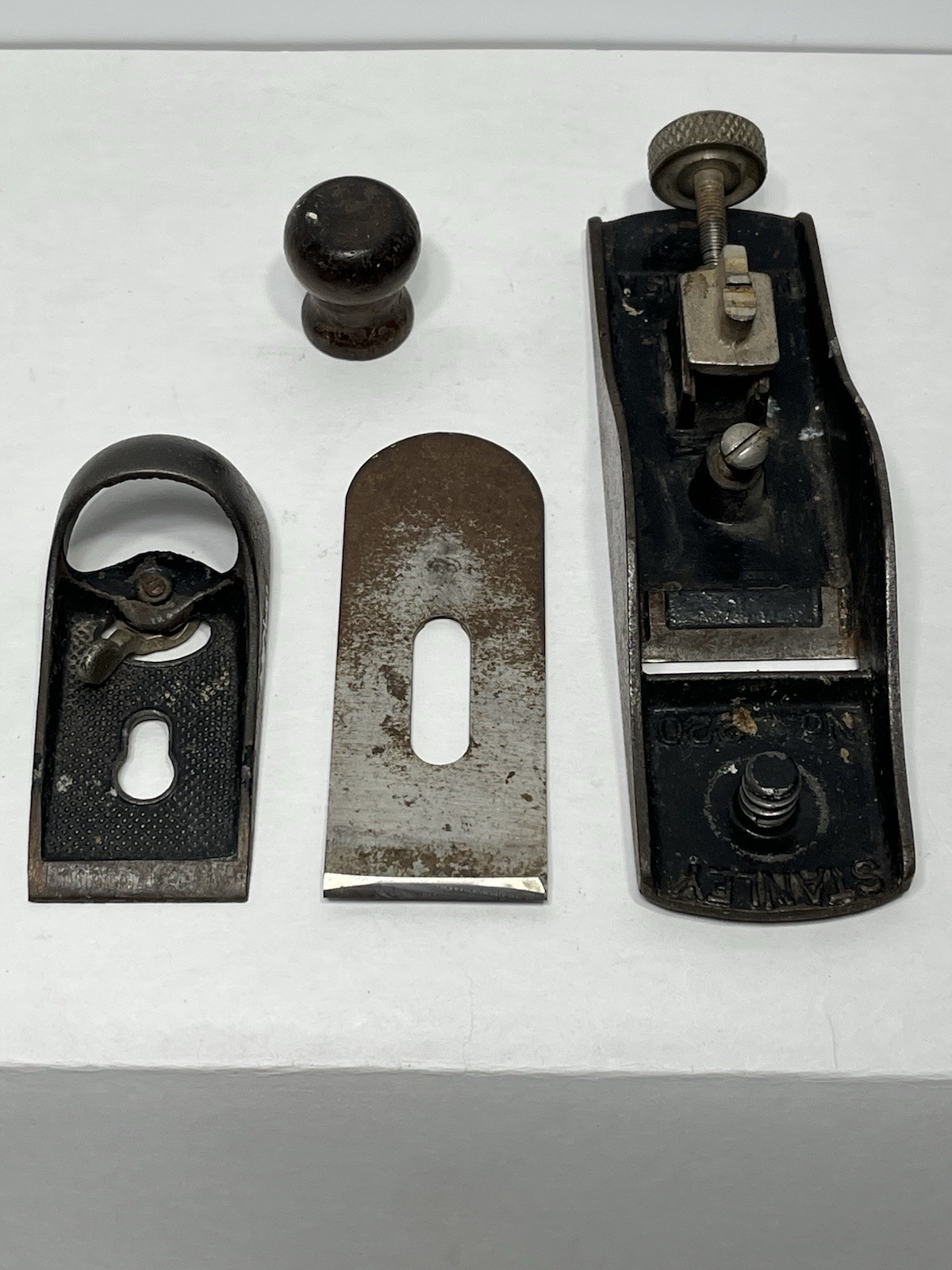 Vintage Stanley No. 220 Woodworking Block Plane FREE SHIPPING