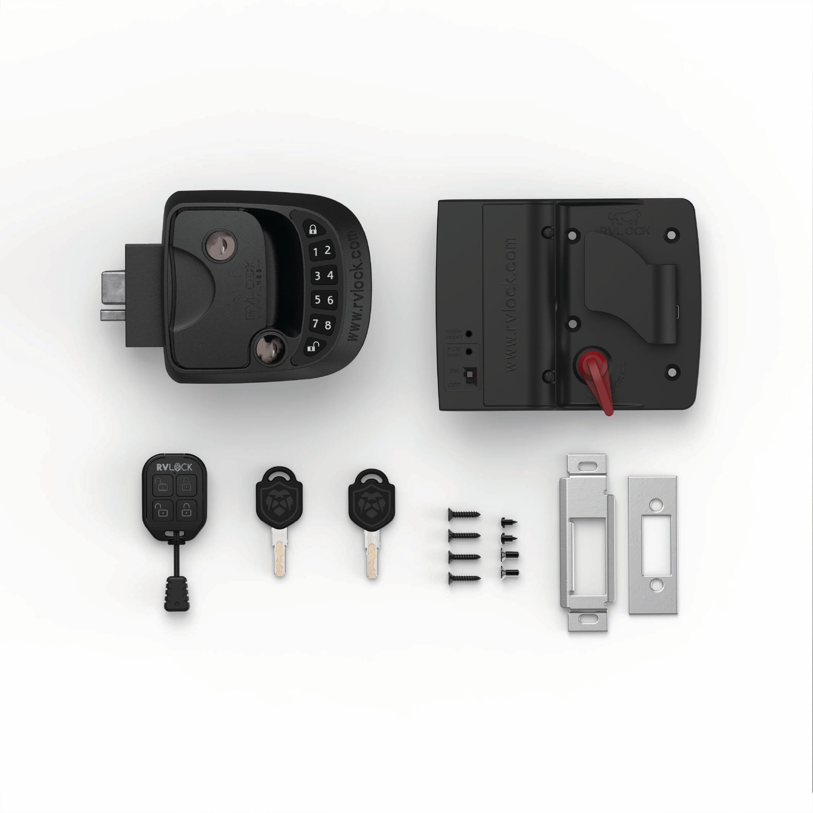 RVLOCK Compact RV Lock Keyless Entry, Secure Replacement for Camper Latch, Gr…