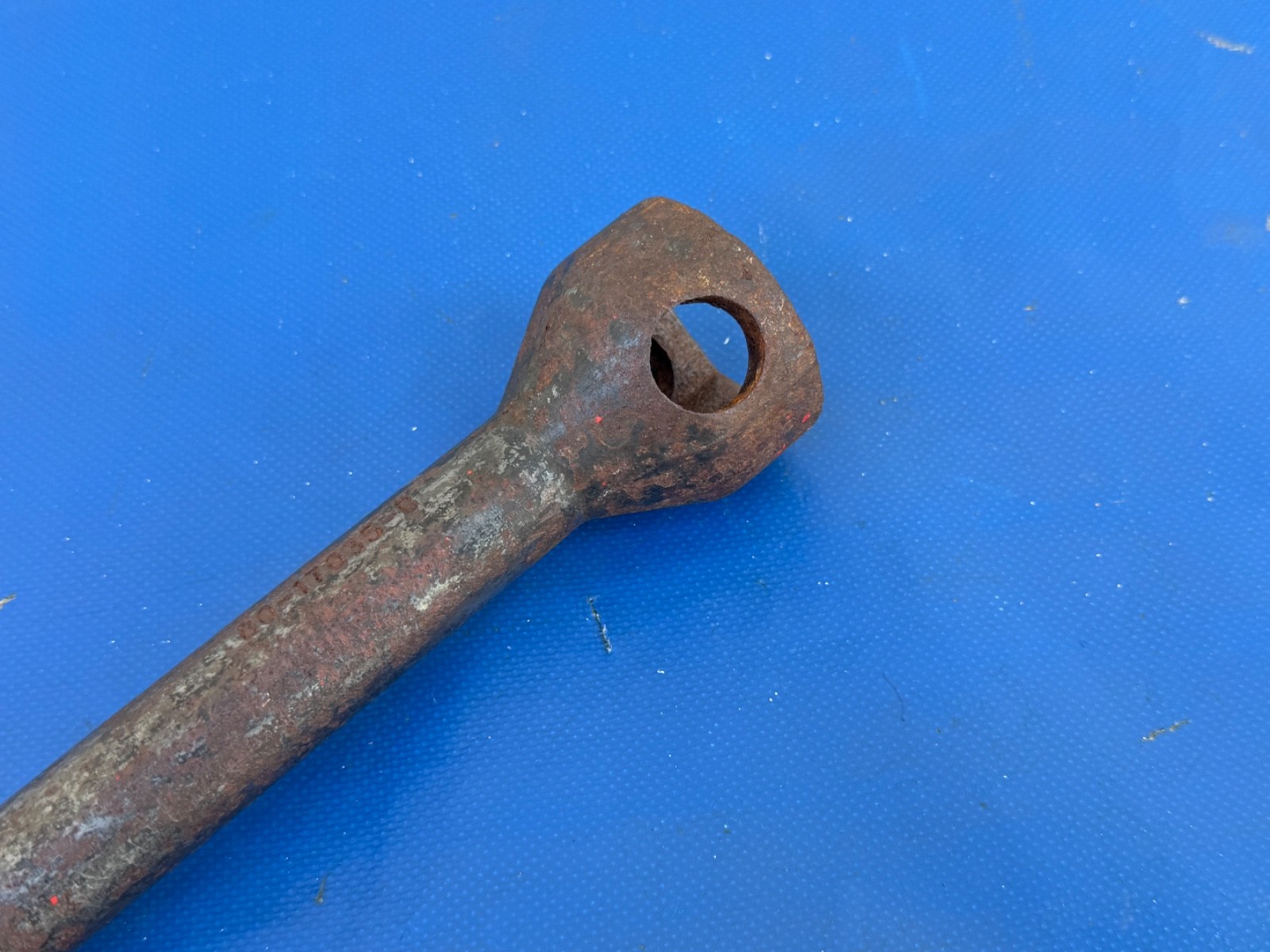 Antique Vtg Ford 80-17035-B Budd Wheel Lug Nut Wrench Automobile Mechanic 1 1/2″