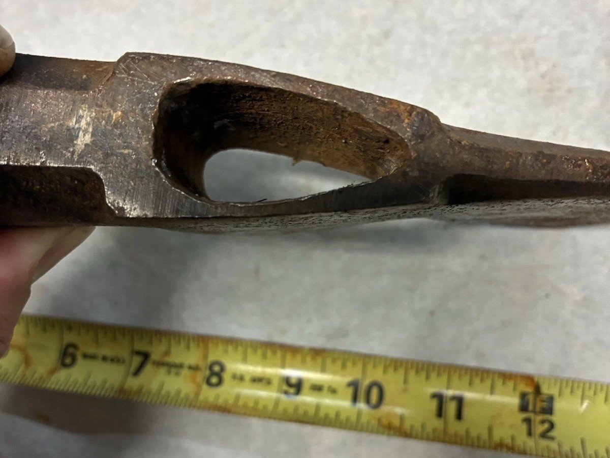 Vintage PLUMB hatchet axe head CARPENTER CAMPING octagonal hammer