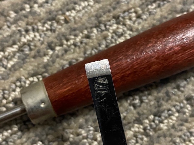 2 UJ Ramelson Hardwood Handle Carving Chisels USA