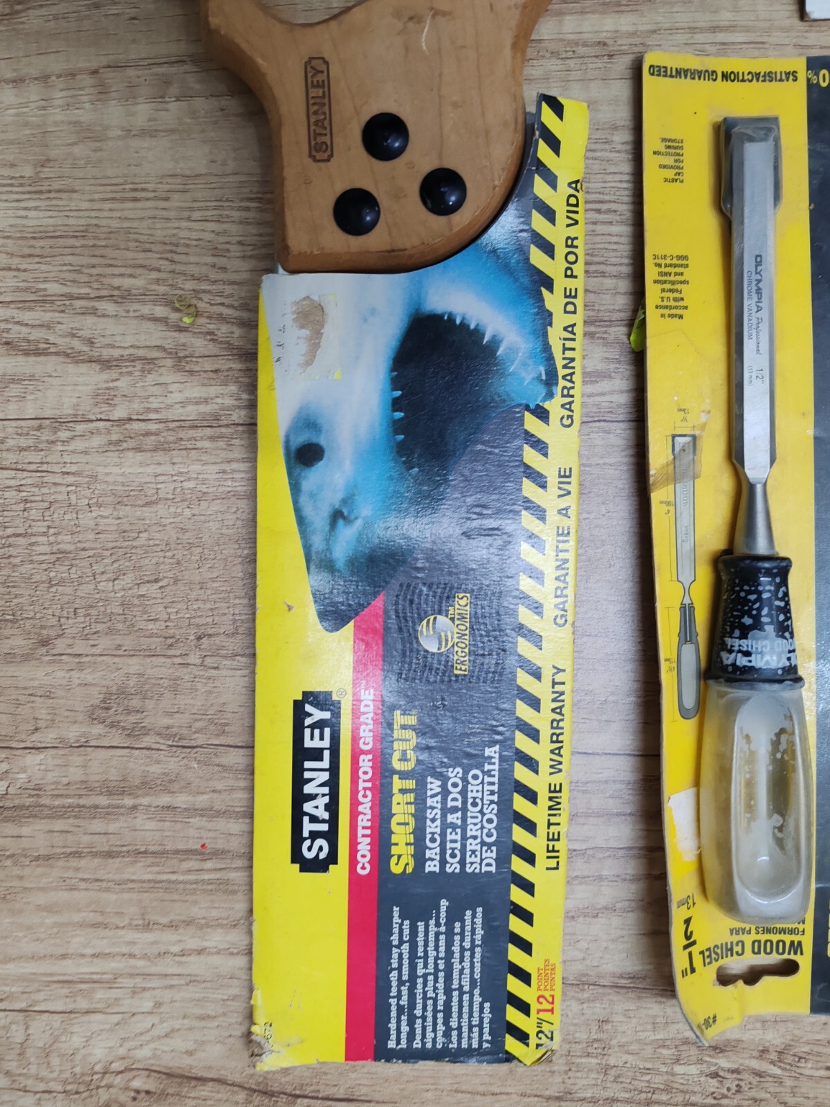 Collection Chesel Olympia & Stanley ,Stanley Saw & Screw punch/Foldin Saw Allway