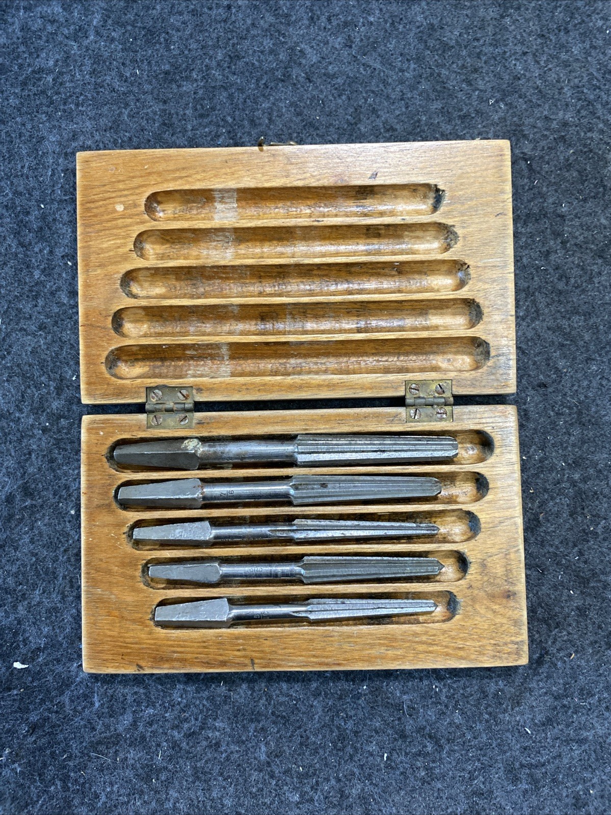 Wells Bros & Co. 5 Piece Wood Handle Reamer Set