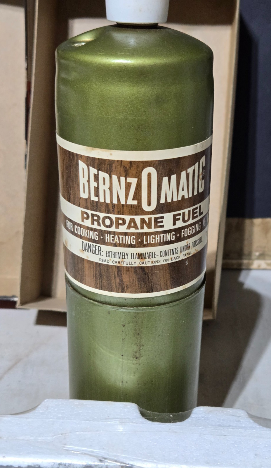 Vintage BernzOmatic TX-888 Propane 5 Piece Torch Kit Green Tank-New Old Stock