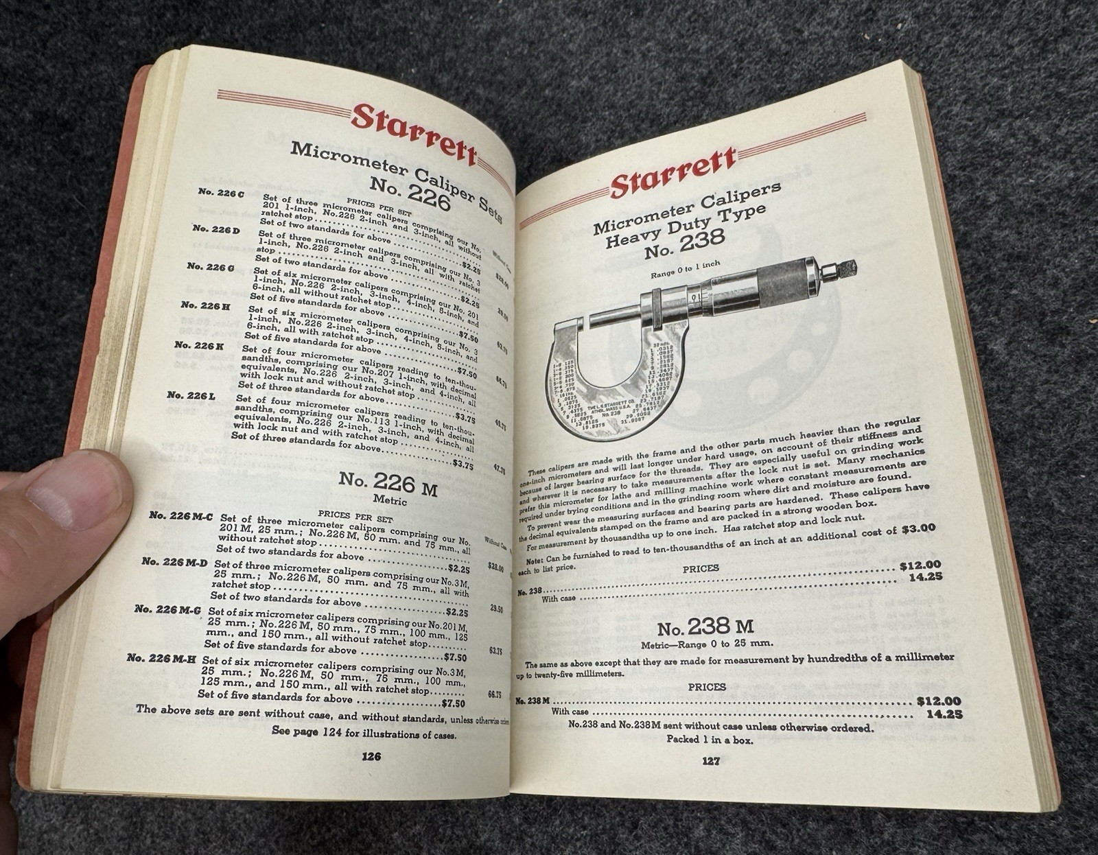 Vintage 1938 L.S. STARRETT Co. Catalog No. 26 Precision Tools Dial Indicators ++