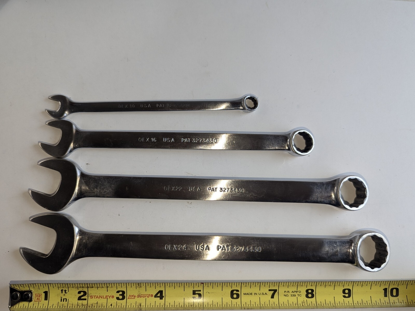 Snap-on Combination Wrenches OEX24, OEX22, OEX16, OEX10, Made In USA