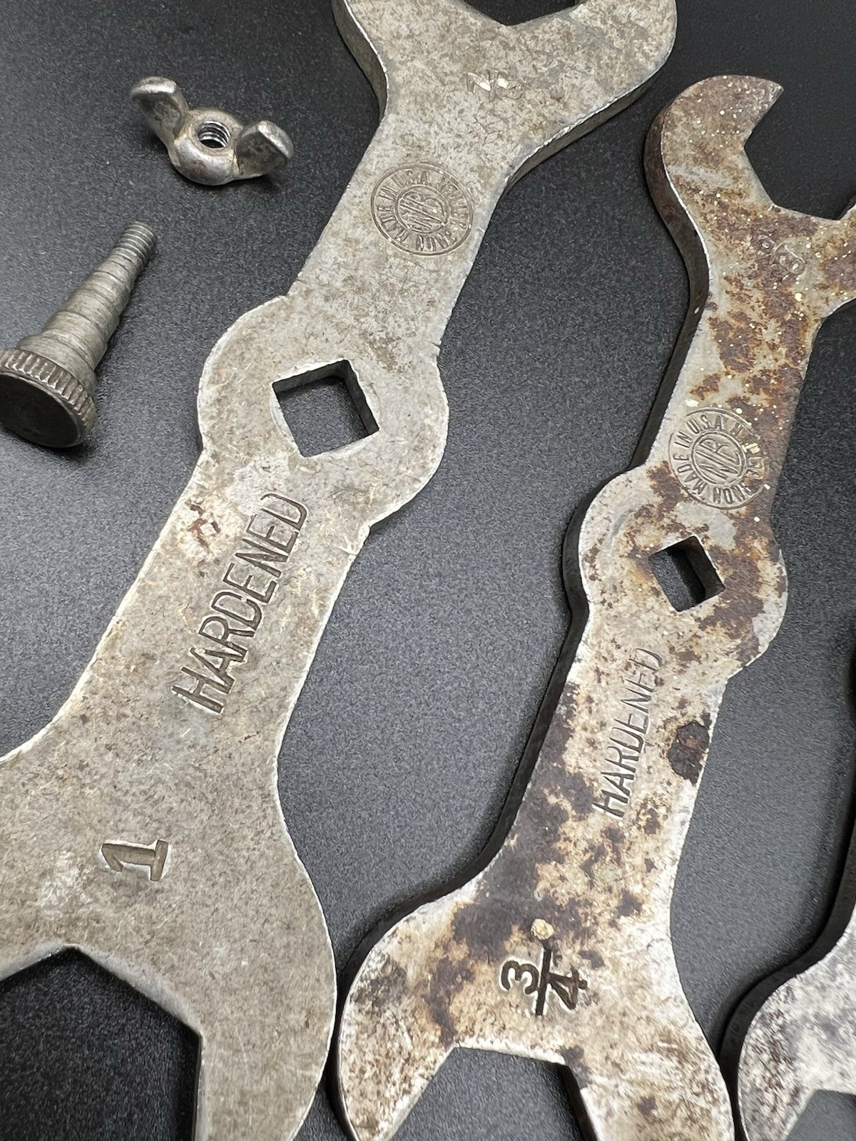 1930s Vintage None Better NB 5-Open End Wrench Set USA made