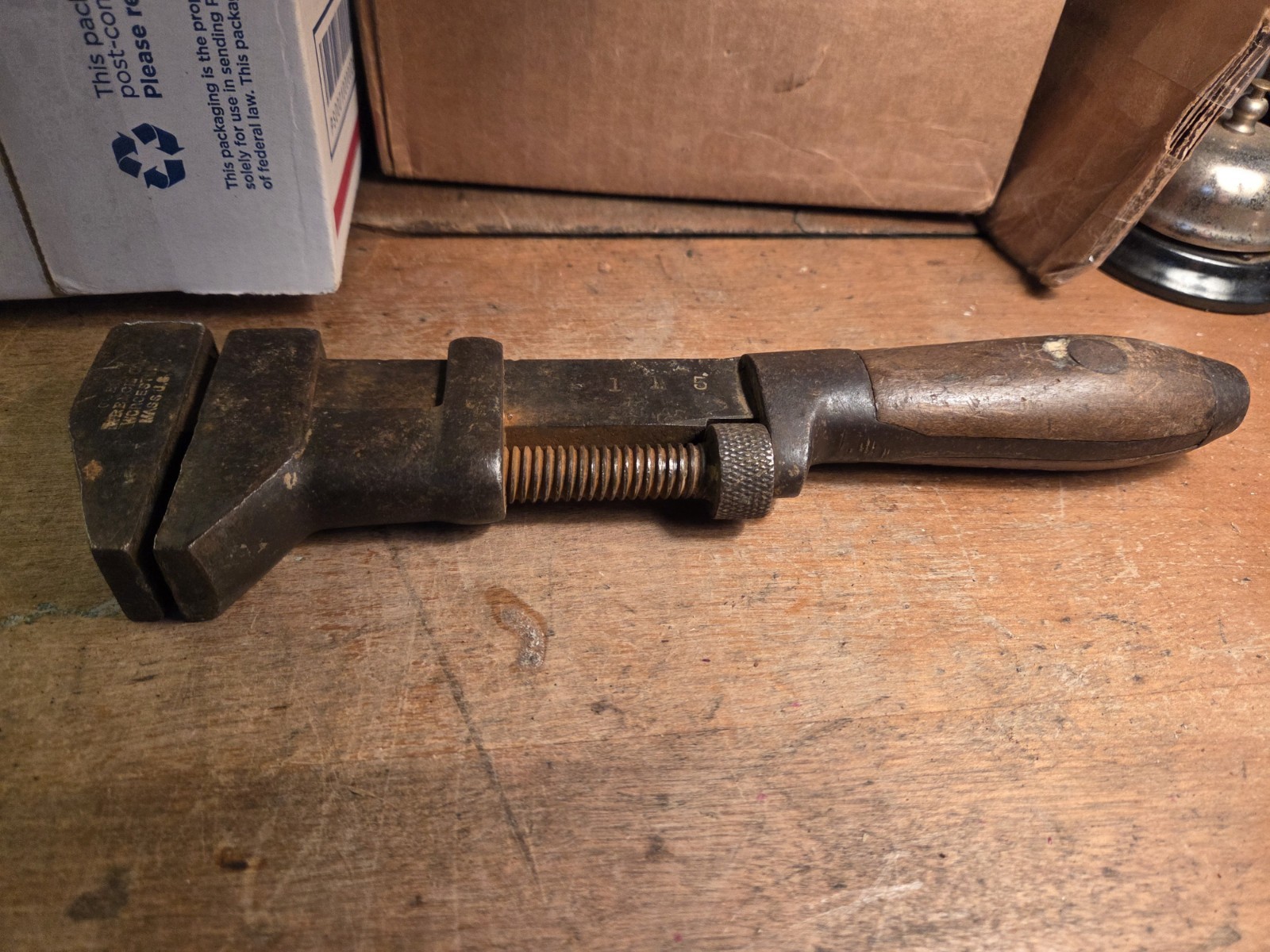 Antique 10” A.G. Coes Wrench May 2, 1871 & Dec , 1875 Worcester