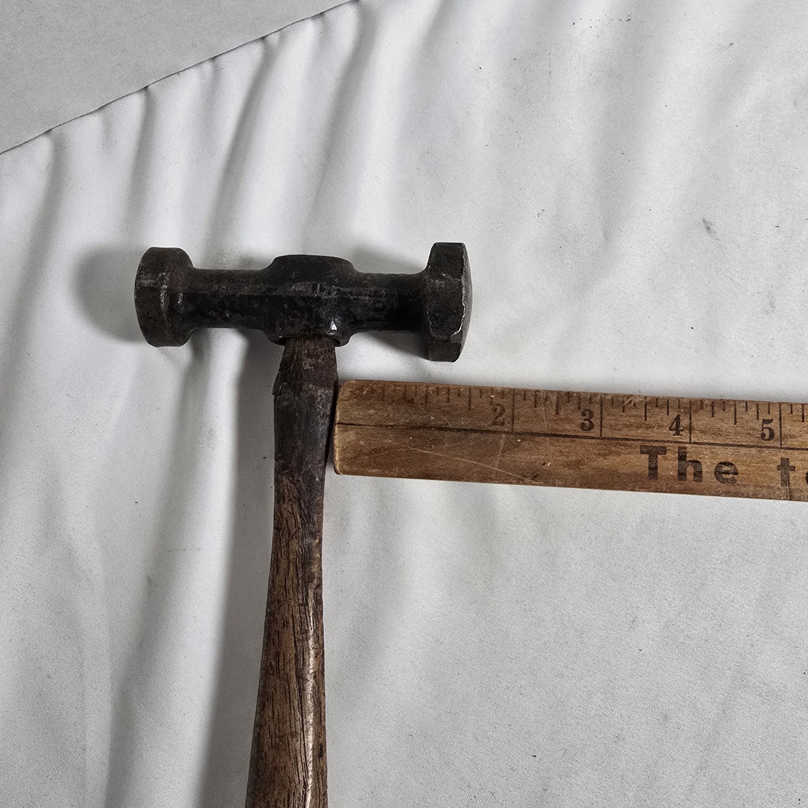 Drop Forged Auto Body Hammer Dual Square & Round Head Bodywork Antique Tool