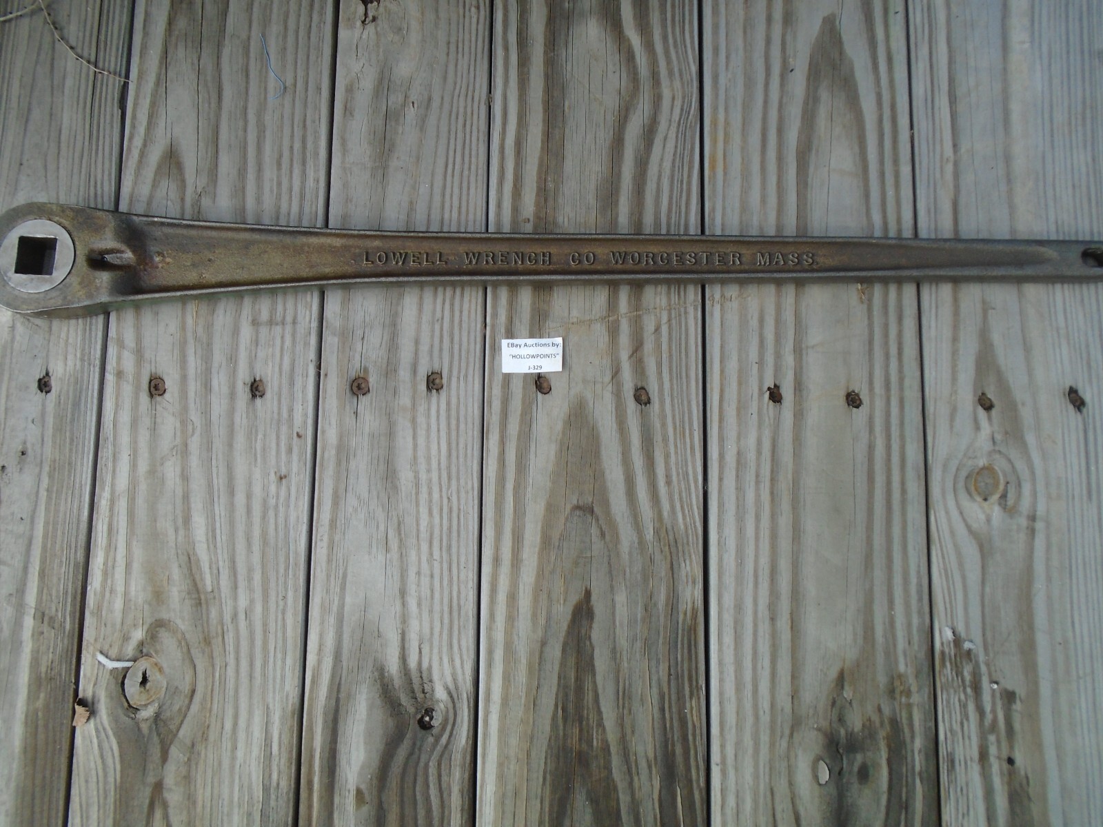 Lowell No. 42 Big 1-1/4″ Female Square Drive Ratchet 39″ Long 16T Gear Nice J329