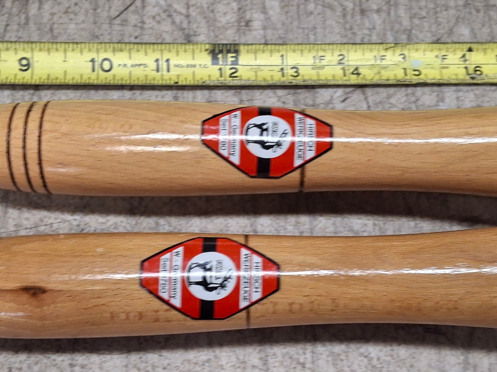 Hirsch Werkzeuge Wood Carving 18″ Lathe Turning #1649-20 & 1639-20 W. Germany