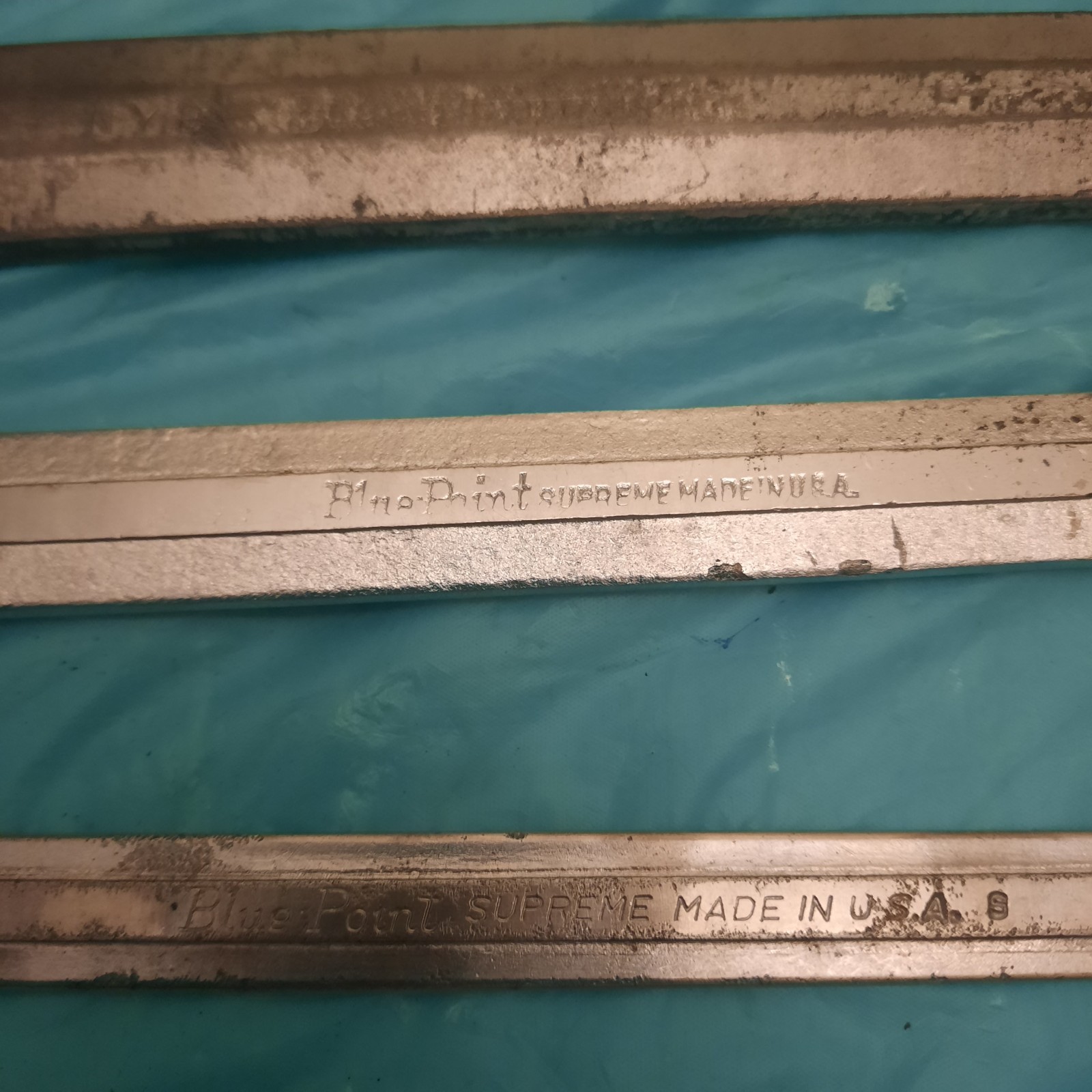 Vtg Blue Point 5Pc Wrenches USA 1-1/4×1-3/8 1×15/16 3/4×5/8 9/16×1/2. 5/8×3/4.