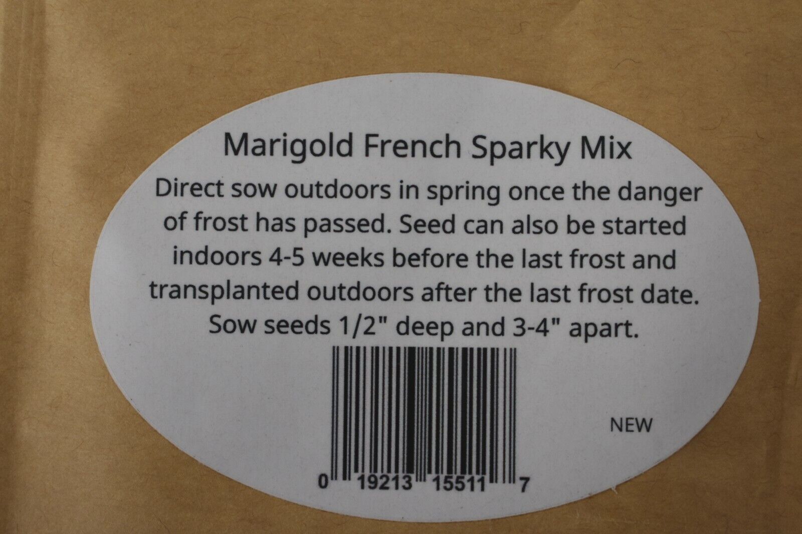 Lot Of 2 Raw Earth Colors Marigold French Sparky Mix Planting Seeds Gardening