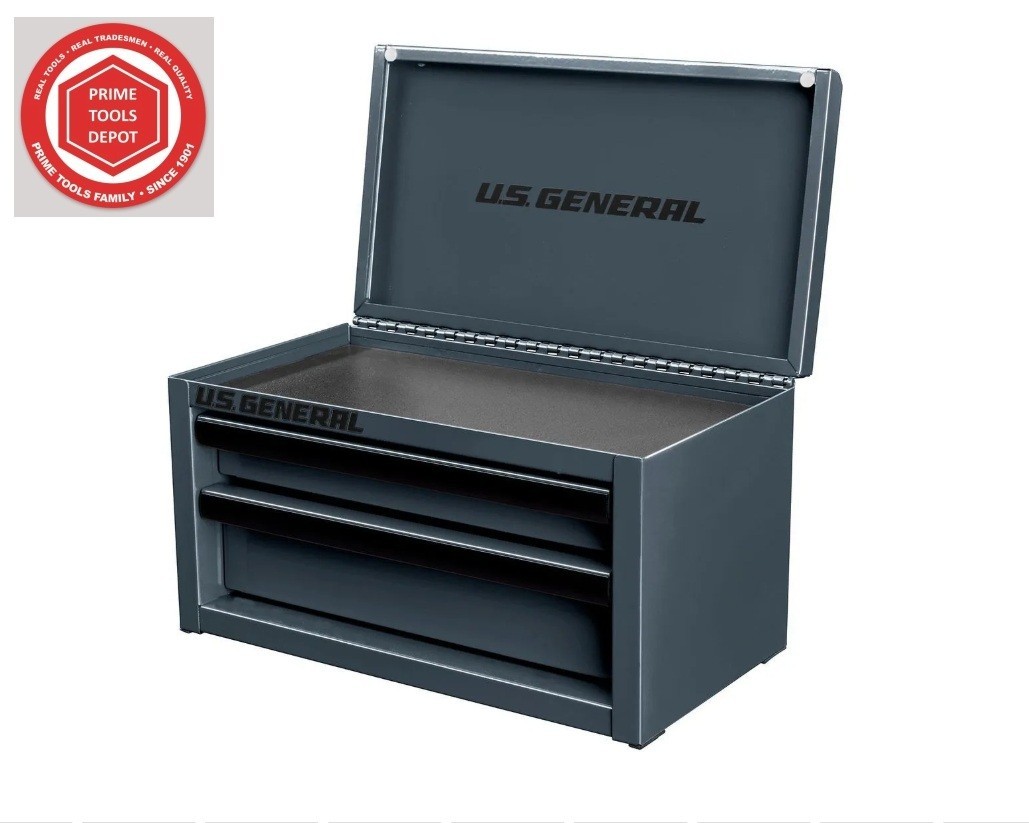 Mini Steel Toolbox, Slate Gray, U.S. GENERAL, *BRAND NEW IN THE BOX* 71338