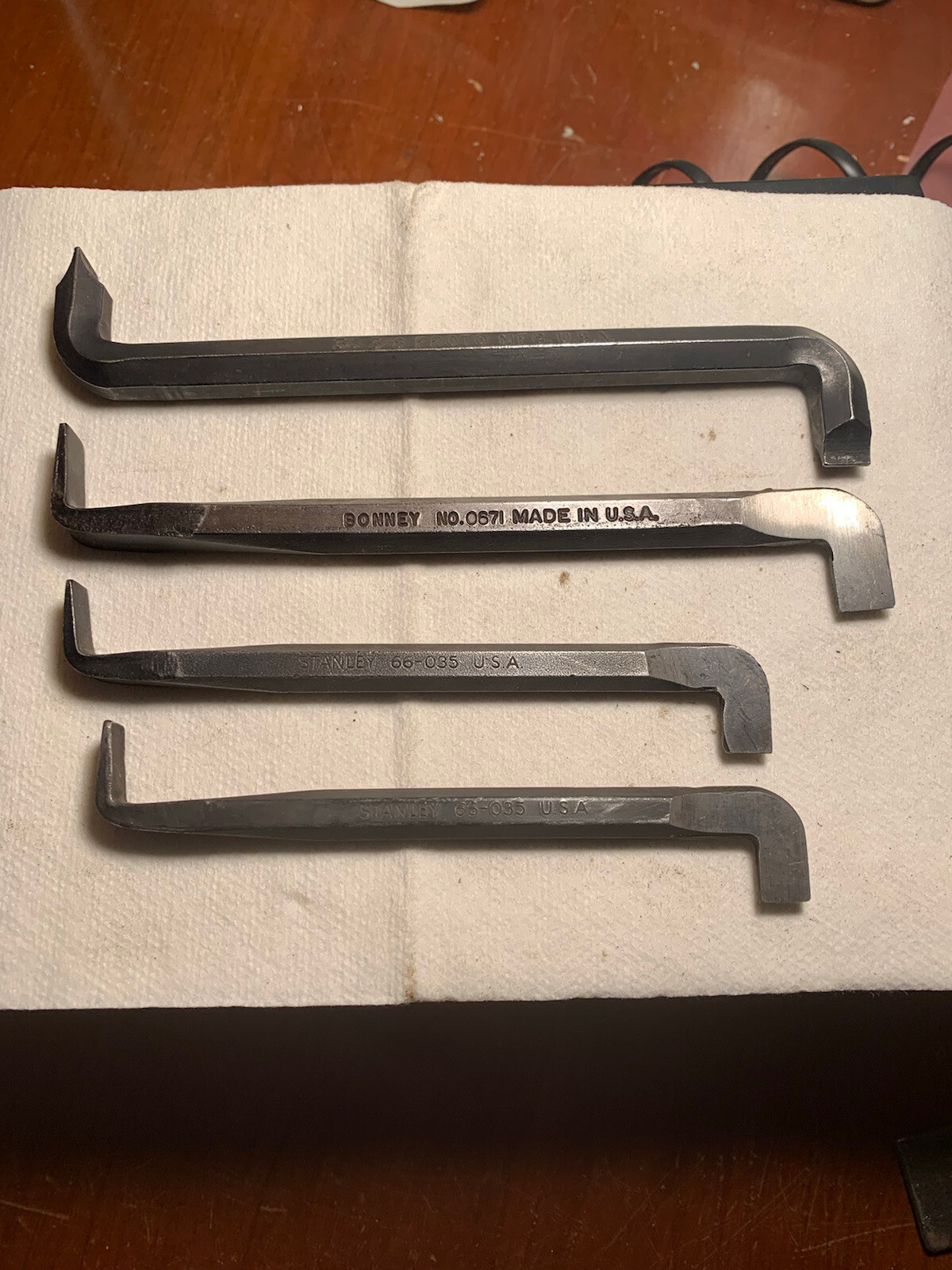 Offset Slotted Screwdrivers, Proto 36-3/8”,Bonney0671, 2 Stanley 66-035, VG Cond