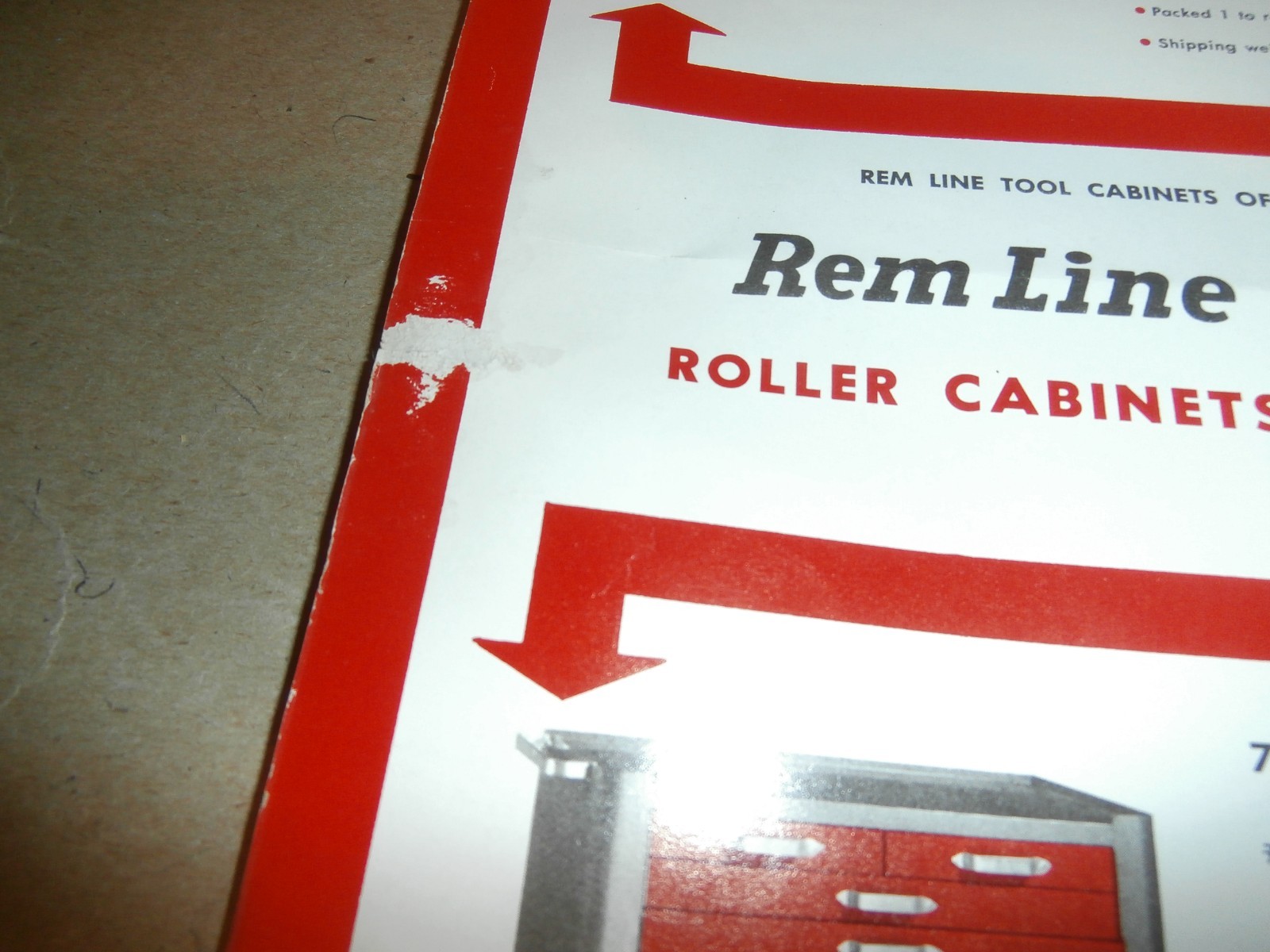 Vintage 1960 Rem Line Tool Chest Cabinets Brochure