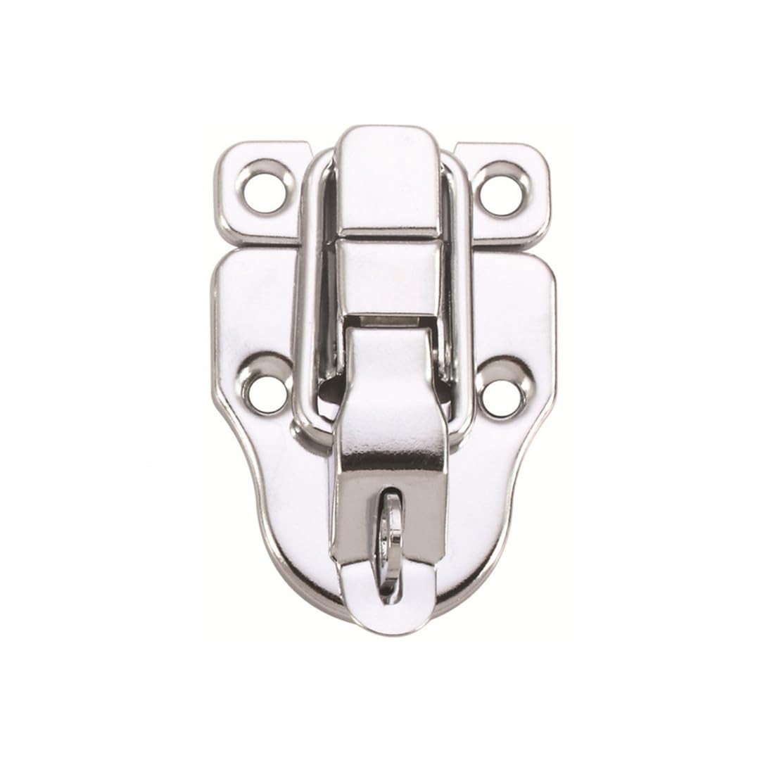 10Pack Metal Duckbilled Box Hasp Lock Toggle Latch Catch for Wooden Silver