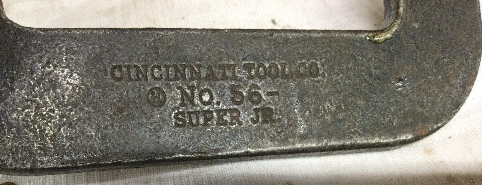 Cincinnati tool company super Junior clamp number 56 USA used