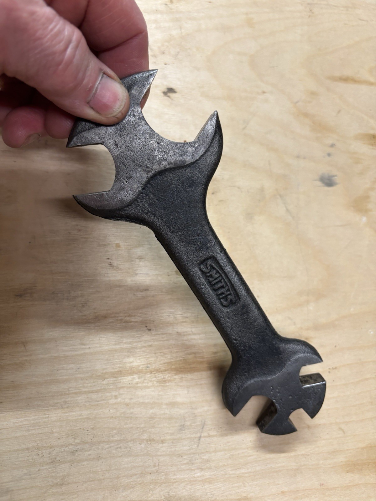 Antique Smiths N210 5 Way Farm Implement Wrench. Made in the United States.