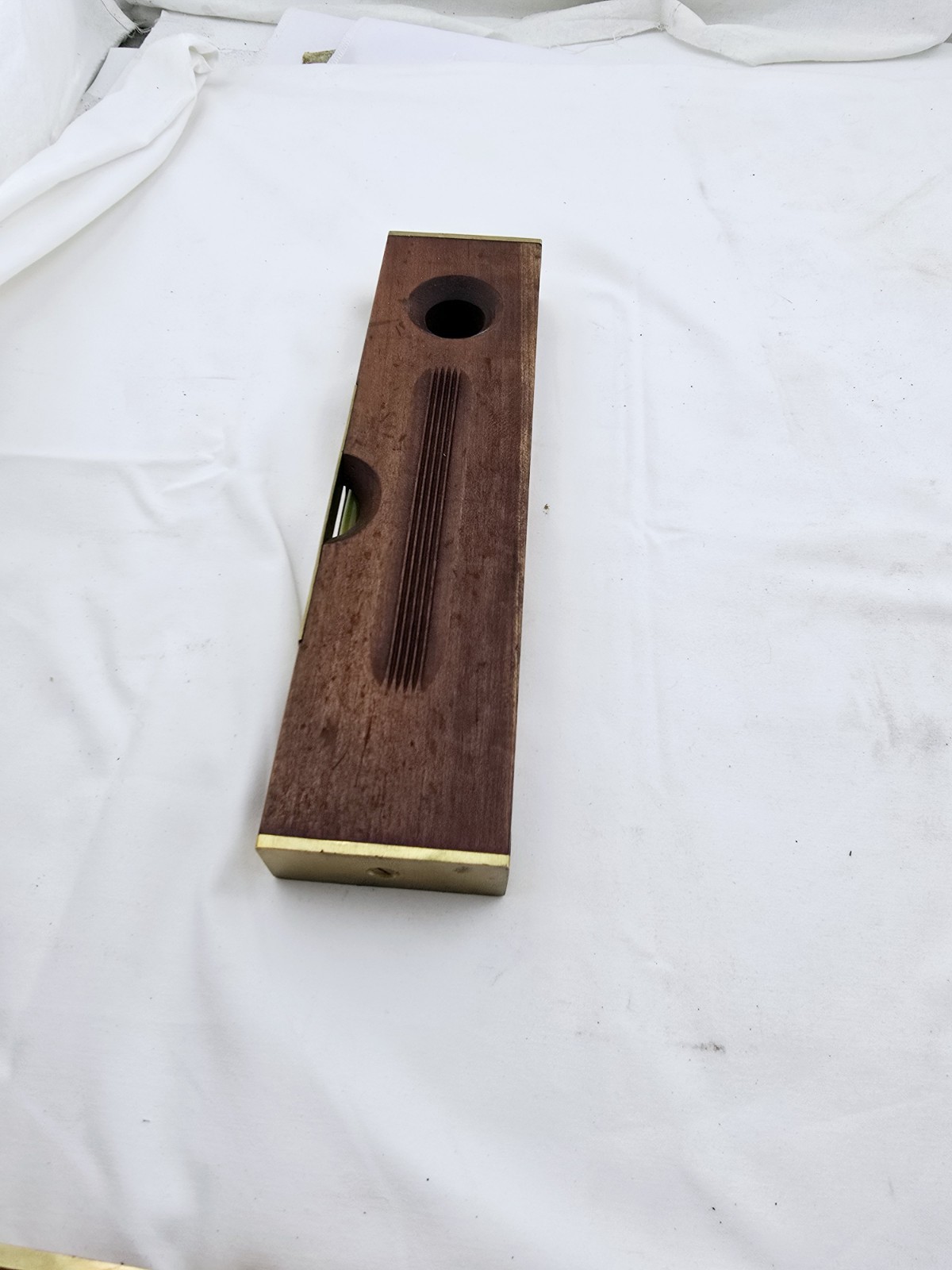Antique E. C. Simmons Keen Kutter Wood & Brass Level 12×3″