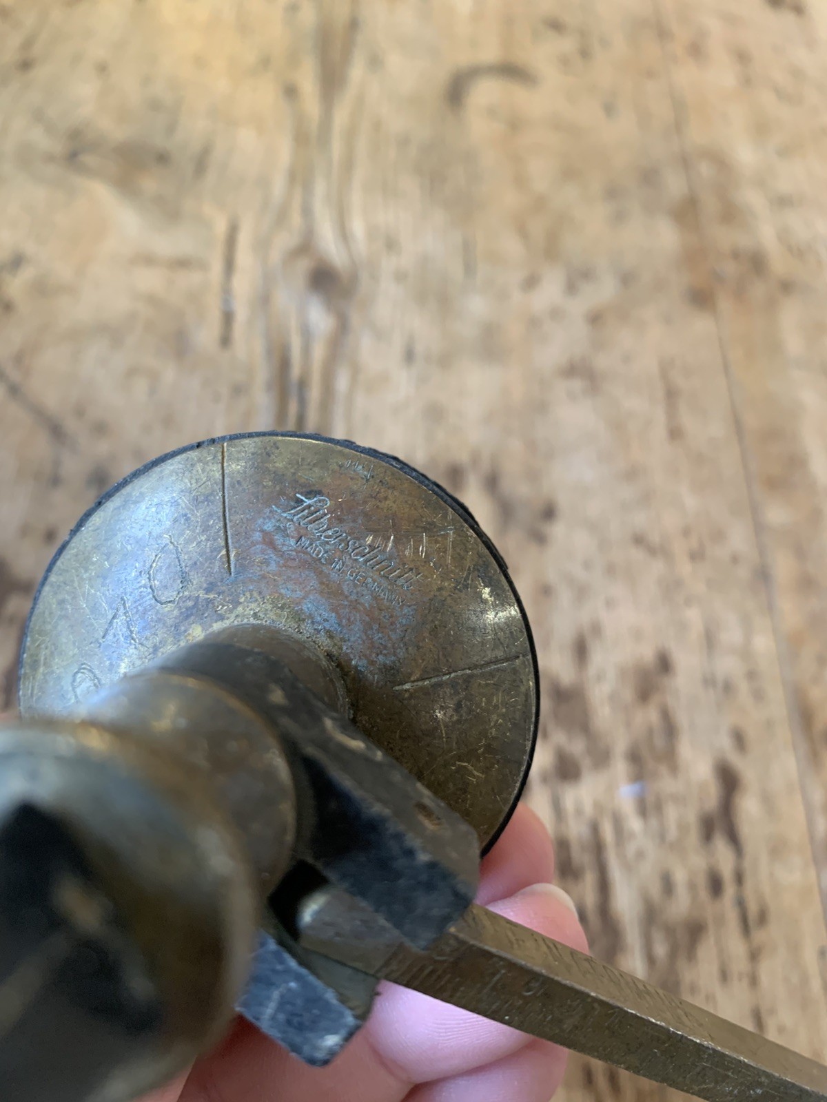 Vintage Brass Silberschnitt Glass Cutter