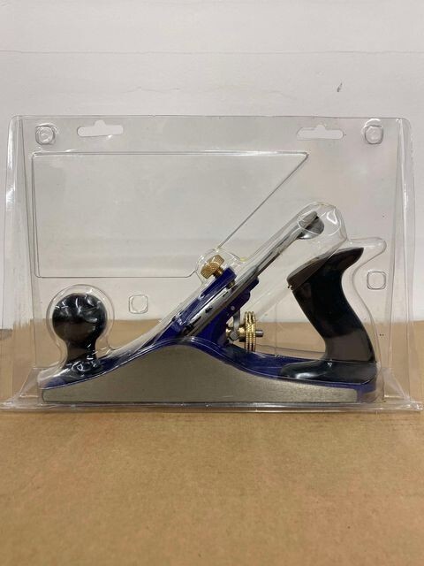 Record No. 04 Woodworking Planing Tool – Electric Blue/Chrome Body