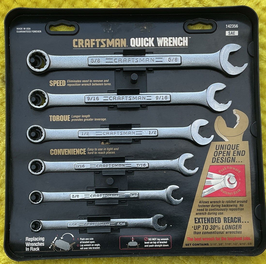 Craftsman Quick Wrench Set 9-42356 SAE USA