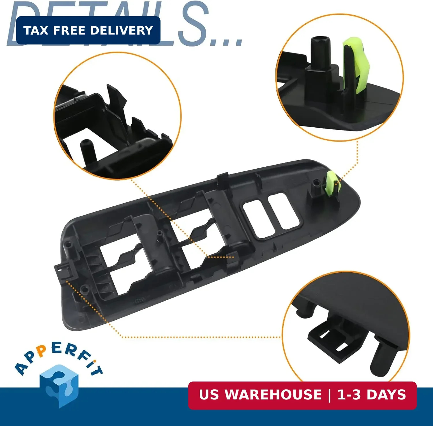 2012-2015 Tacoma Driver Side Window Switch Bezel–Compatible Replacement